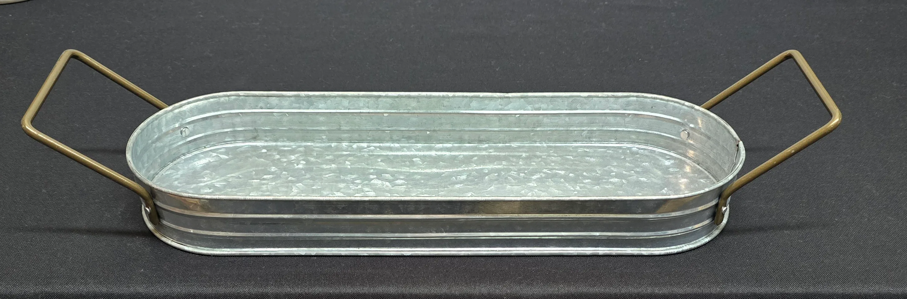 Galvanized Tray (oval)