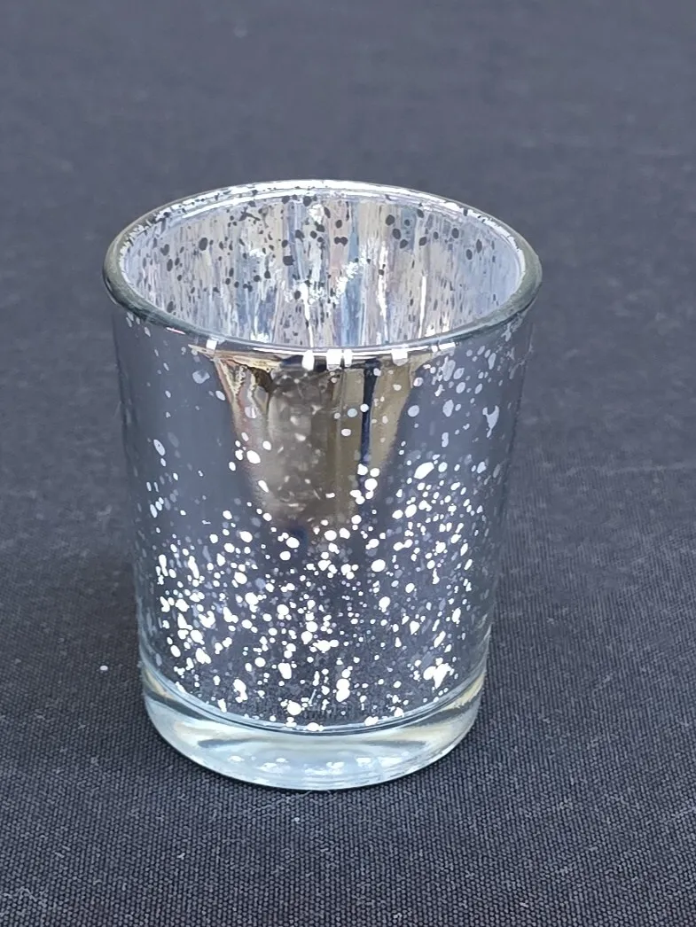Silver Speckle Votive 2.75 inch
