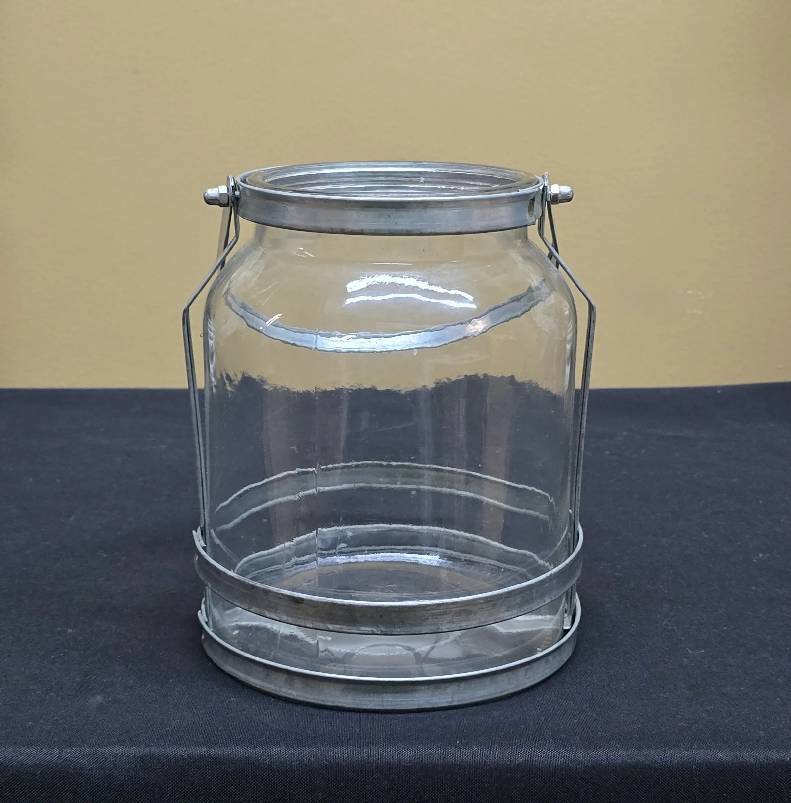 Galvanized Lantern Glass Jar