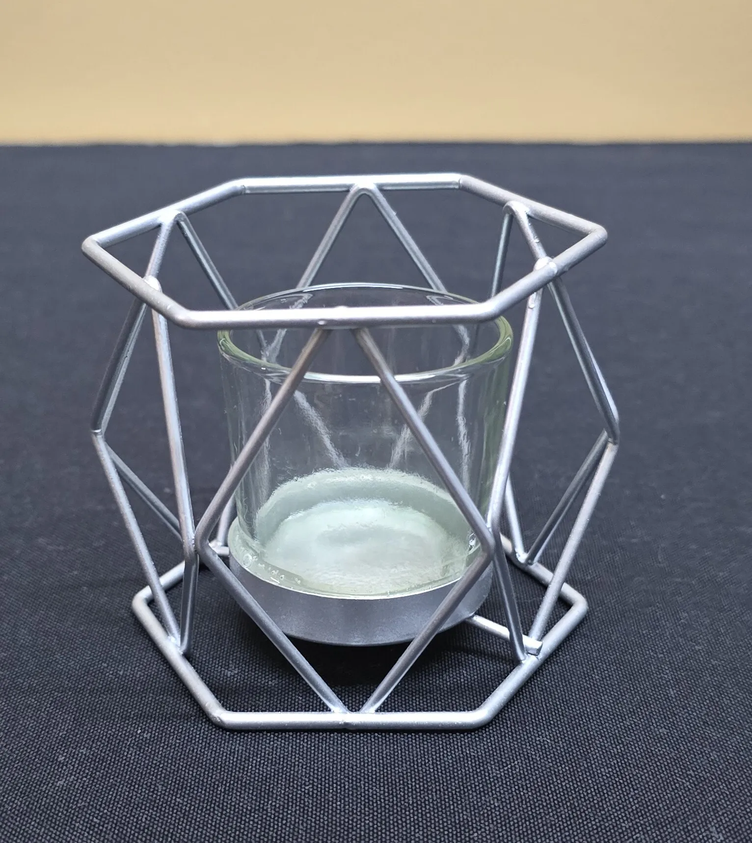 Silver Wire Tealight 3 inch