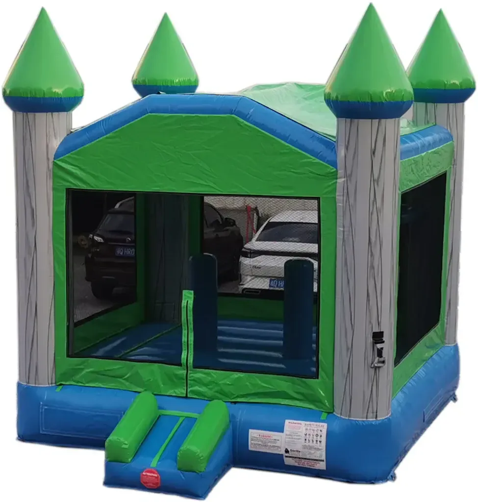 14' Blue & Green Marble Bounce House