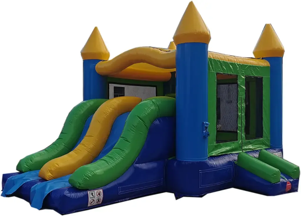20' Blue and Yellow Combo Bounce House