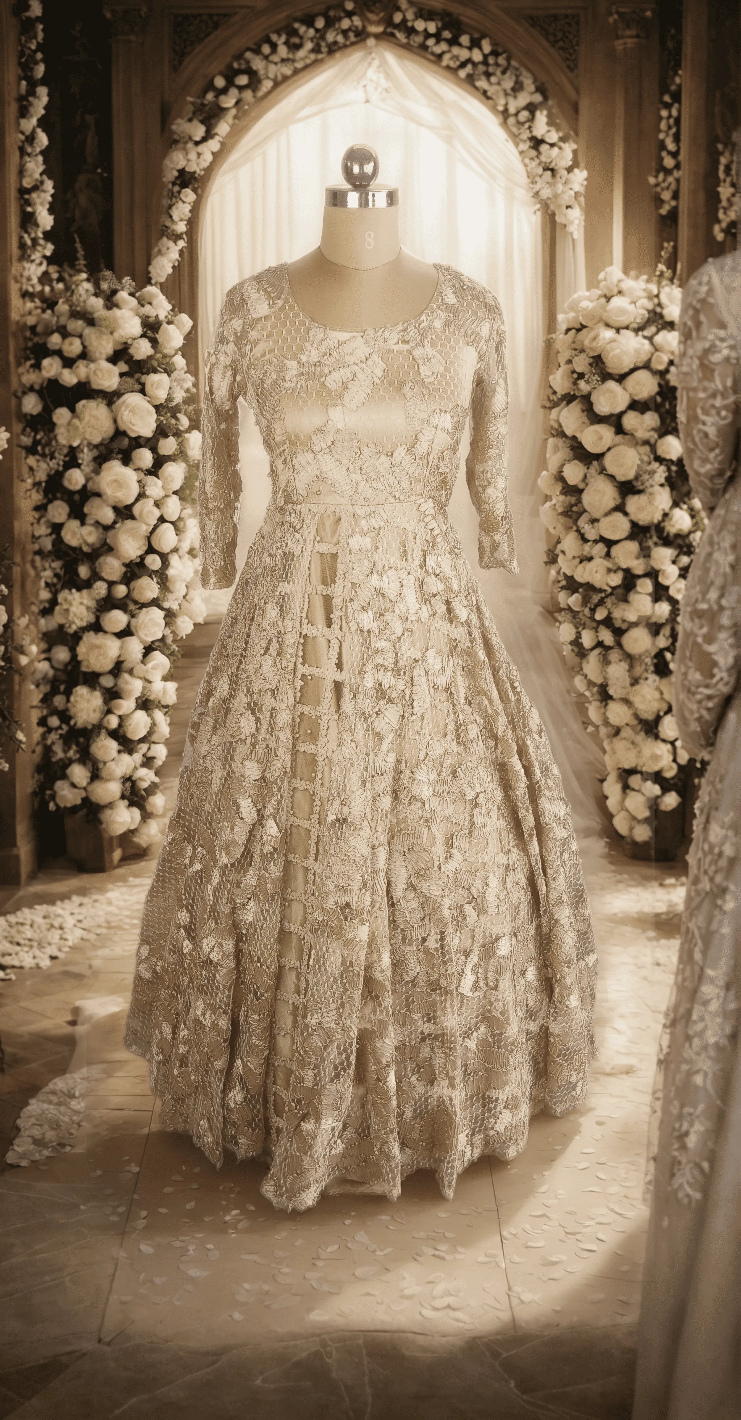 Gold Full Sequins Gown