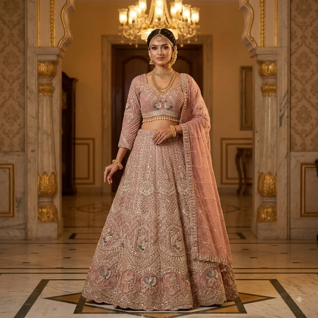 Mayuri Designer Bridal Lehenga - GRW - L6095