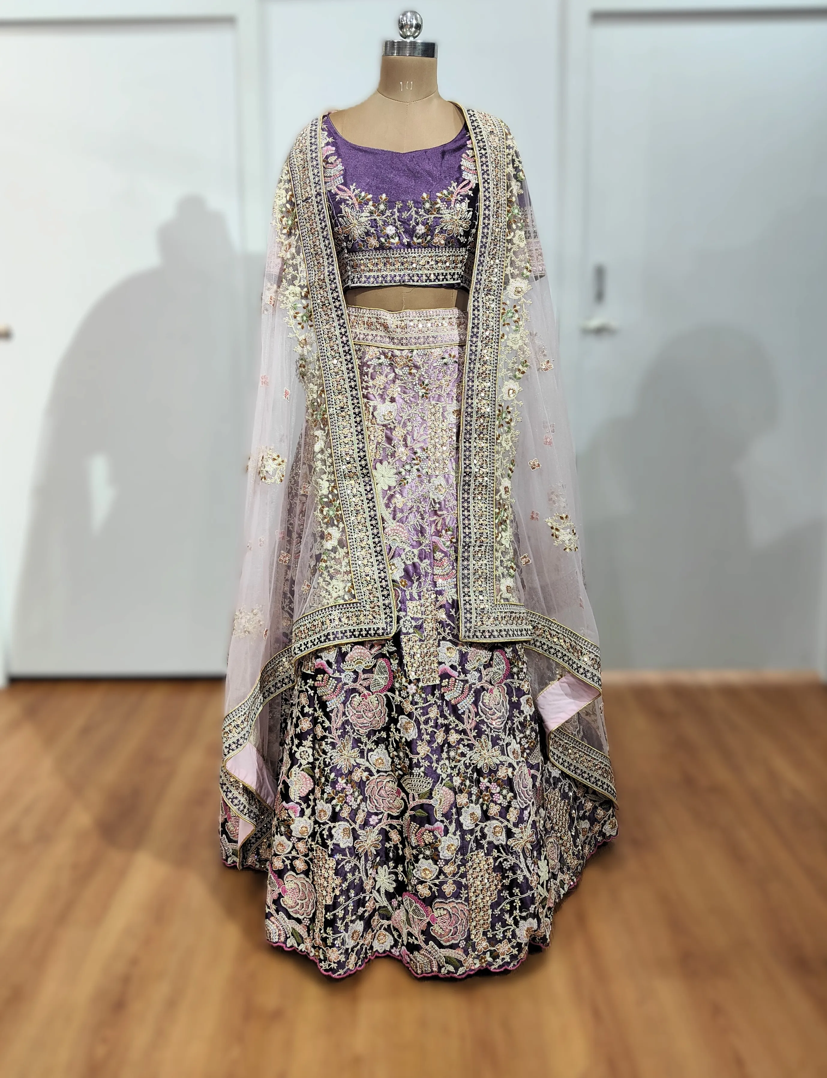 Purple Veerza Lehenga - L6039 , GRW