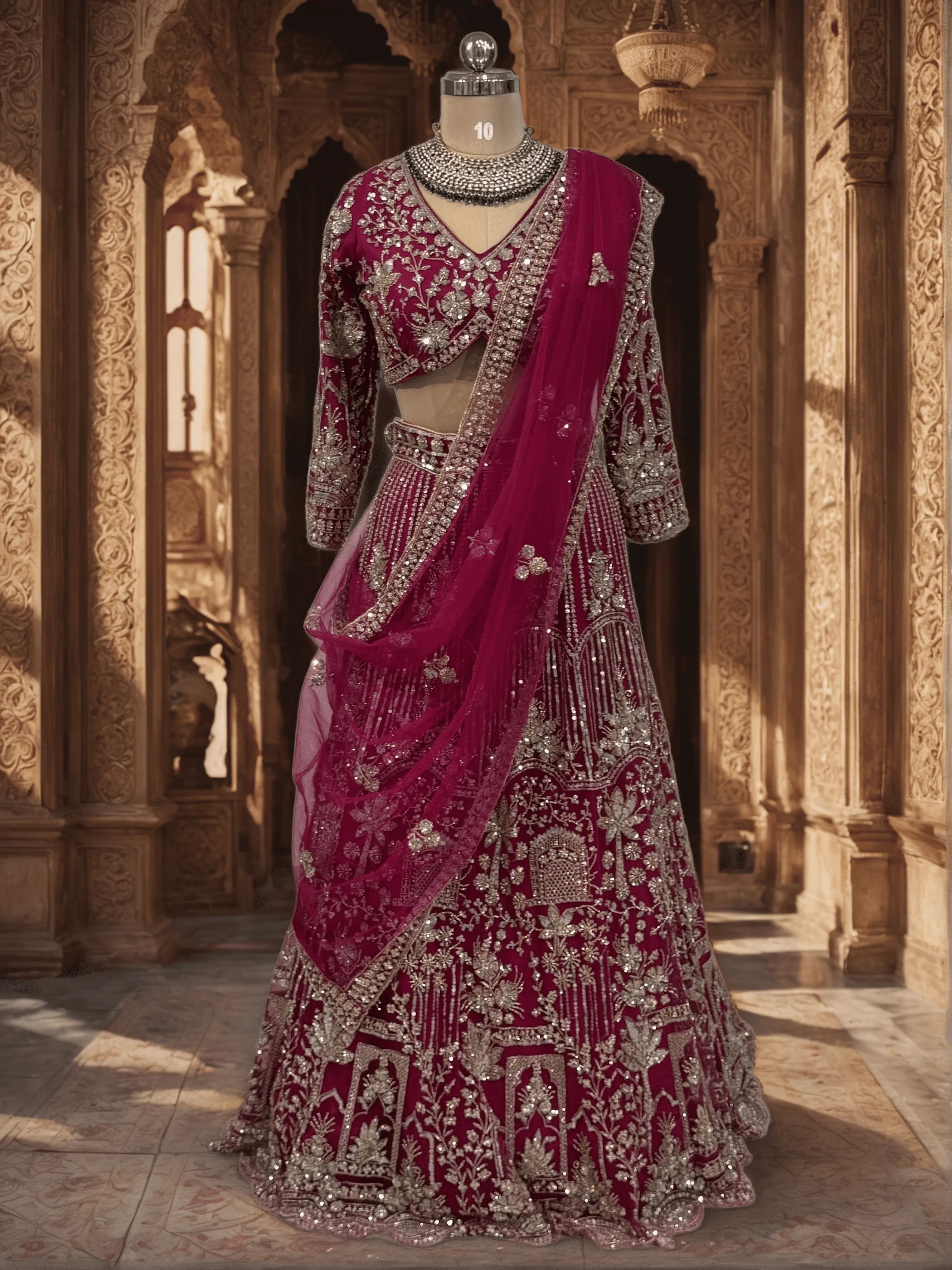 Pink Lotus Designer Lehenga - L5024