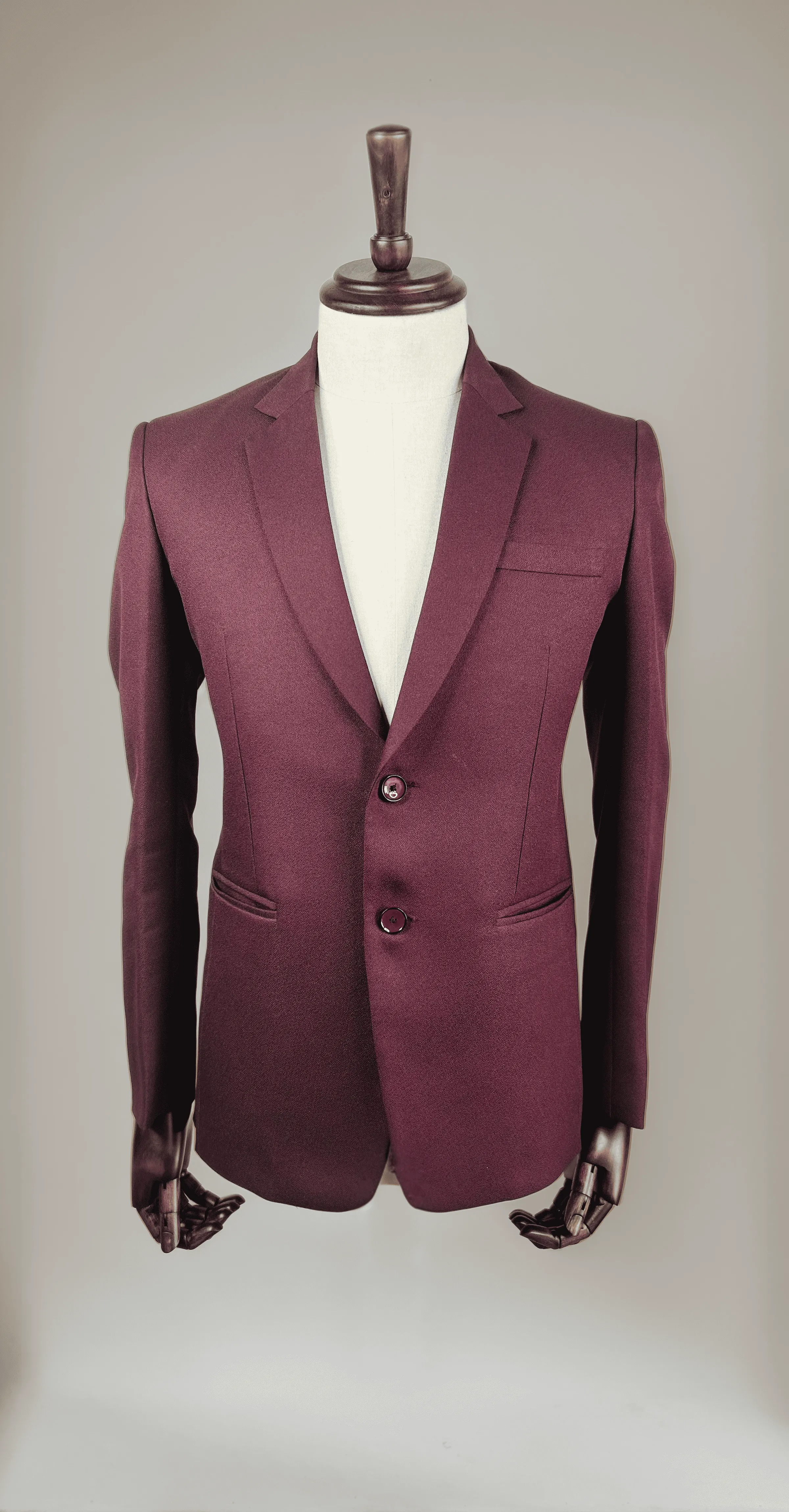Premium Matt Maroon Blazer