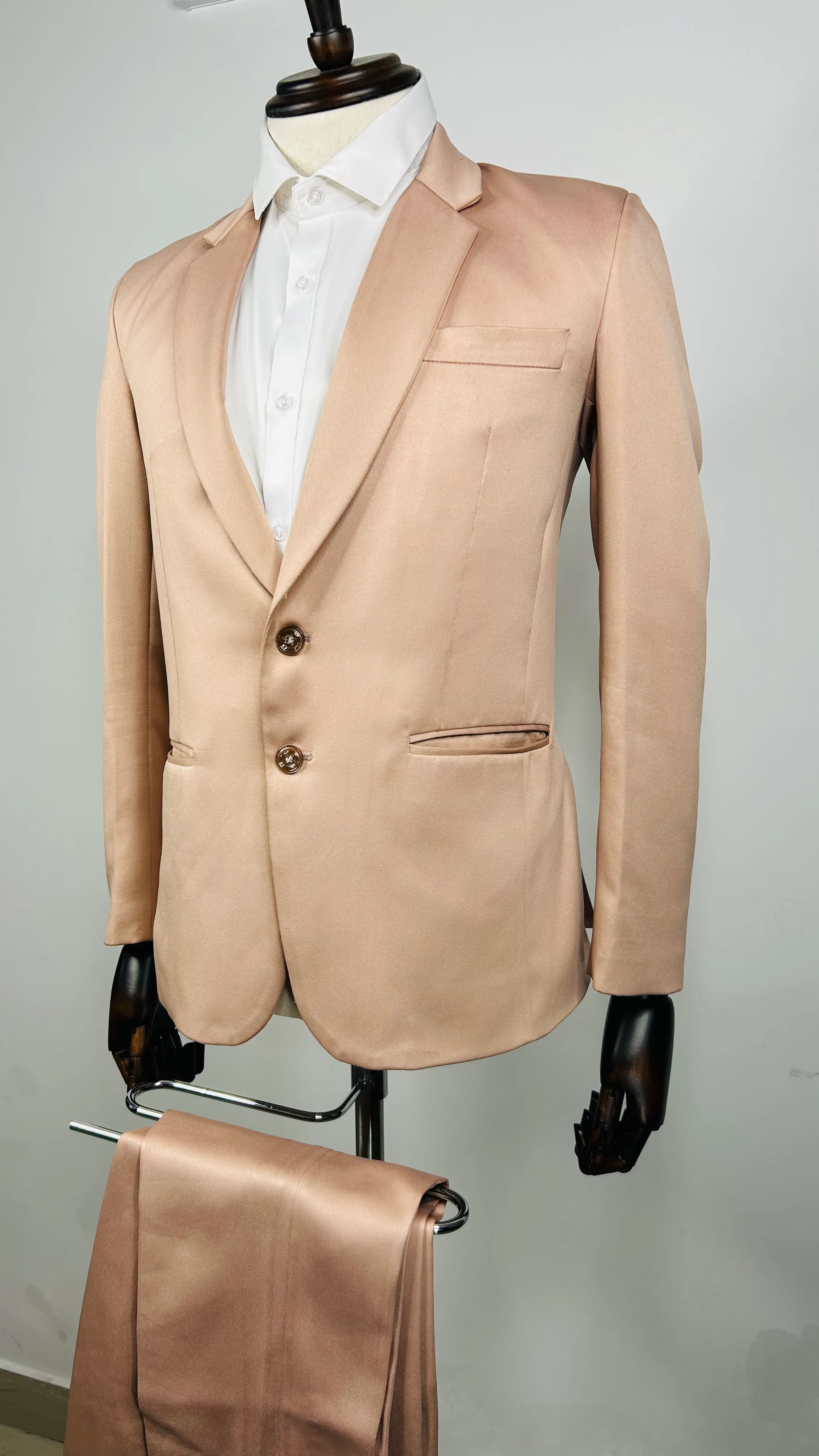 British Peach Colour Suit