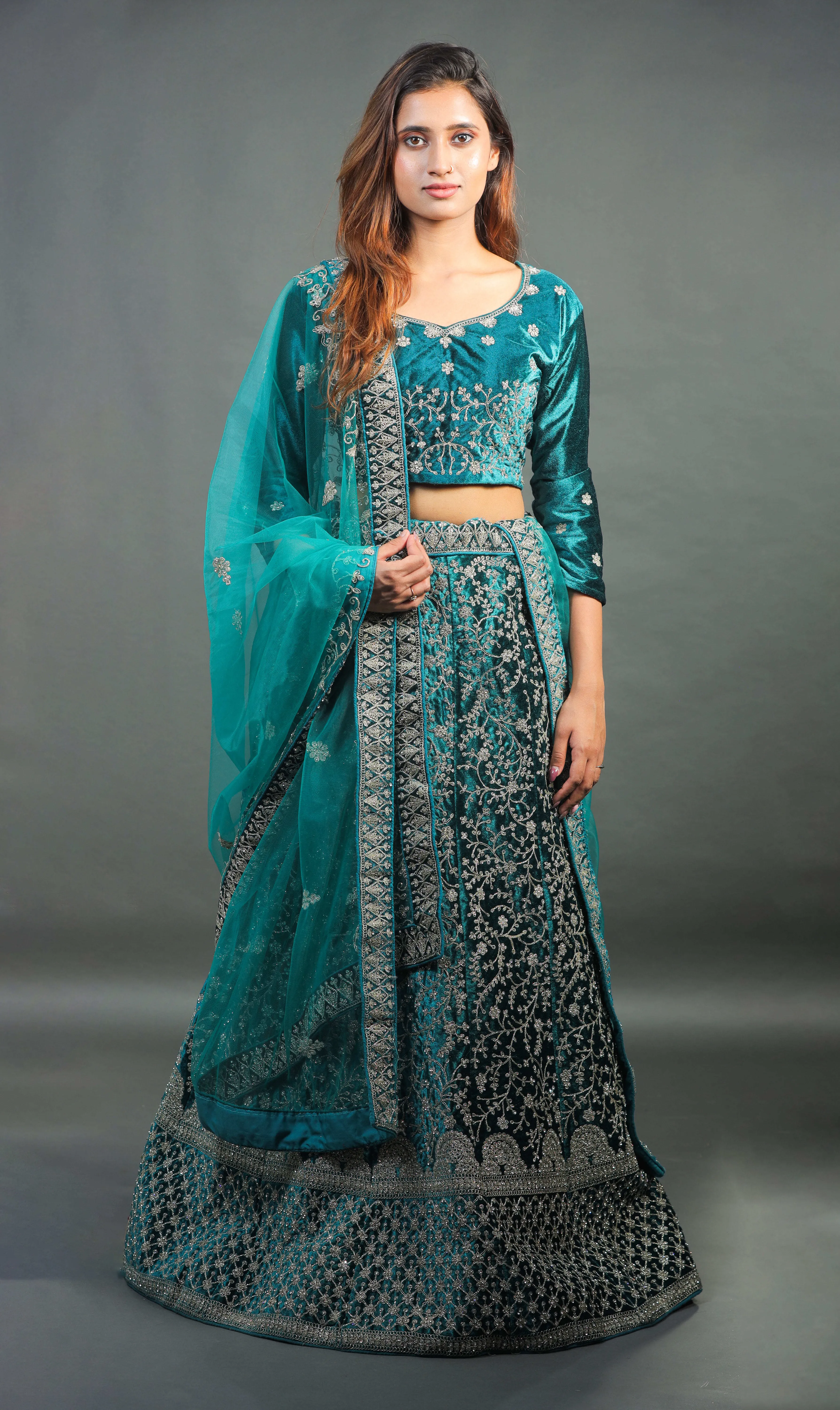 Green Lehenga - L0004 , BUL