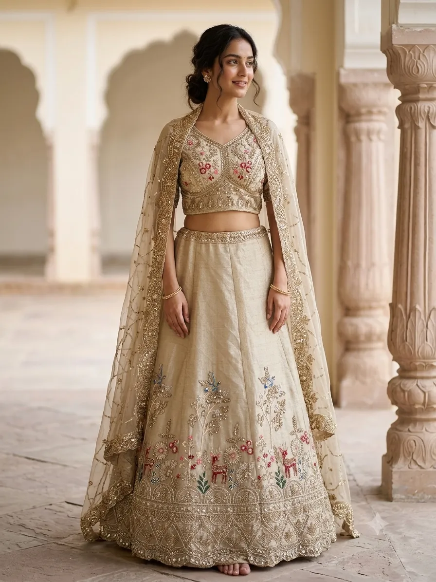 Vriksha & Mriga Royale Bridal Lehenga