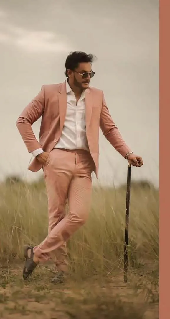 Peach Colour 3 Piece suit