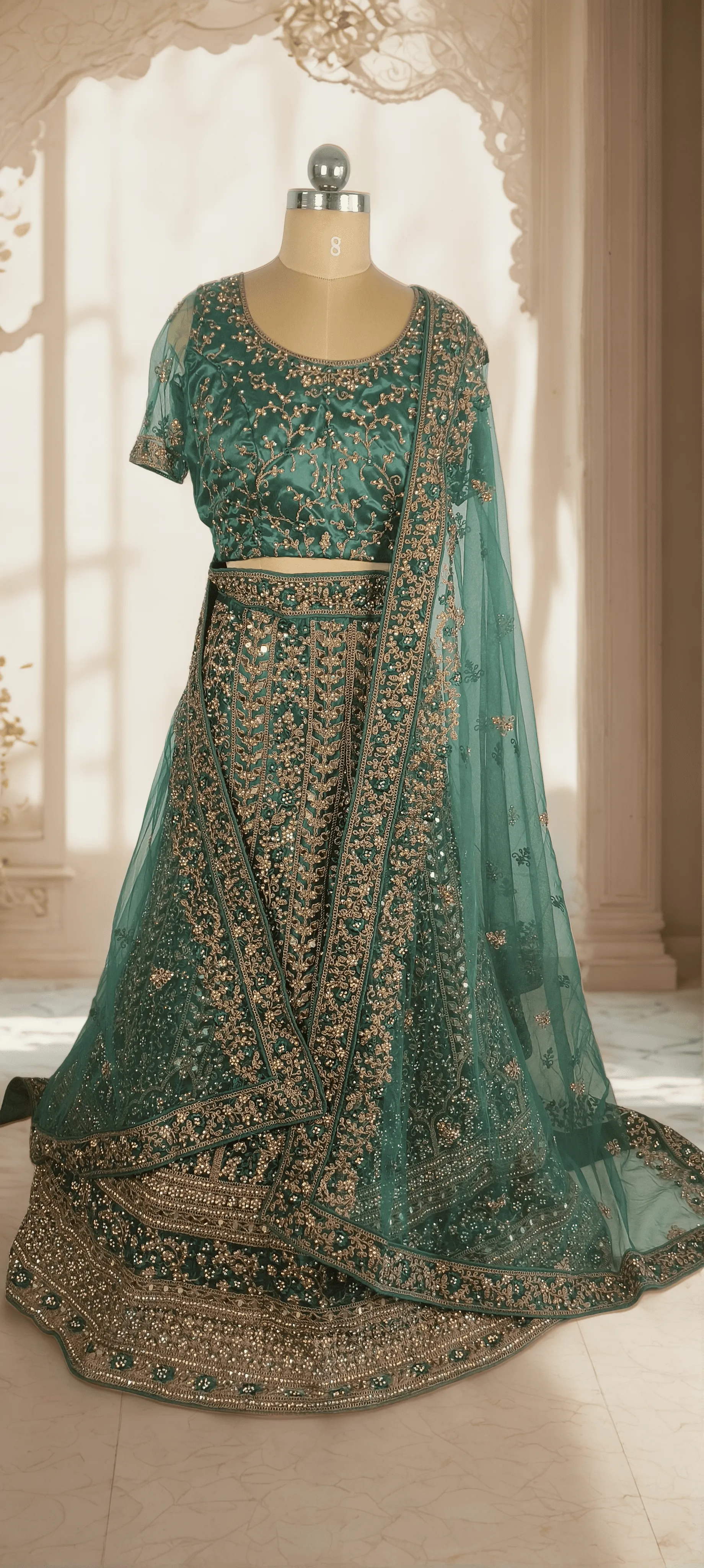 Green Alankar Lehenga - L0049 , GRW