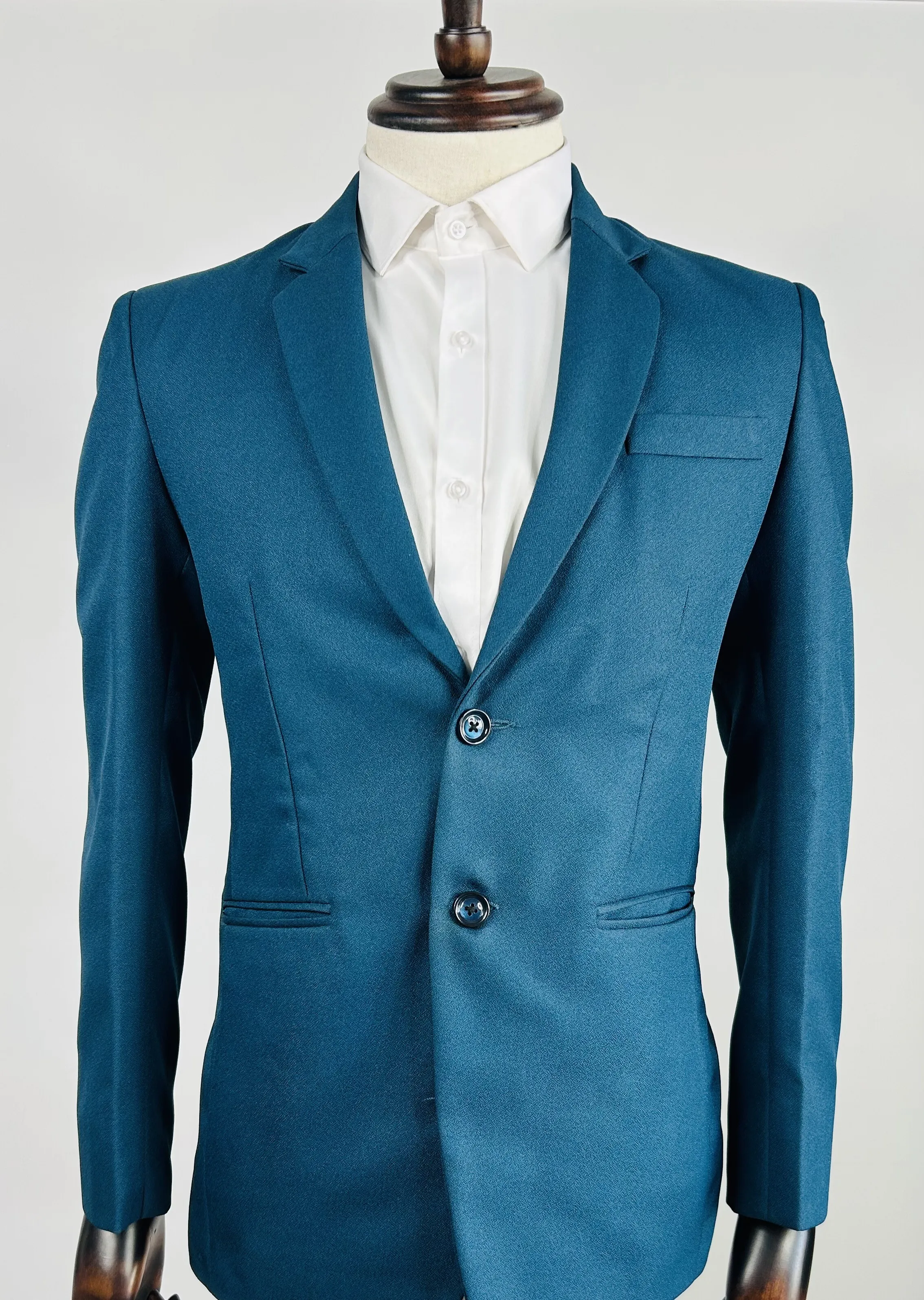 Premium Peacock Blue Blazer 