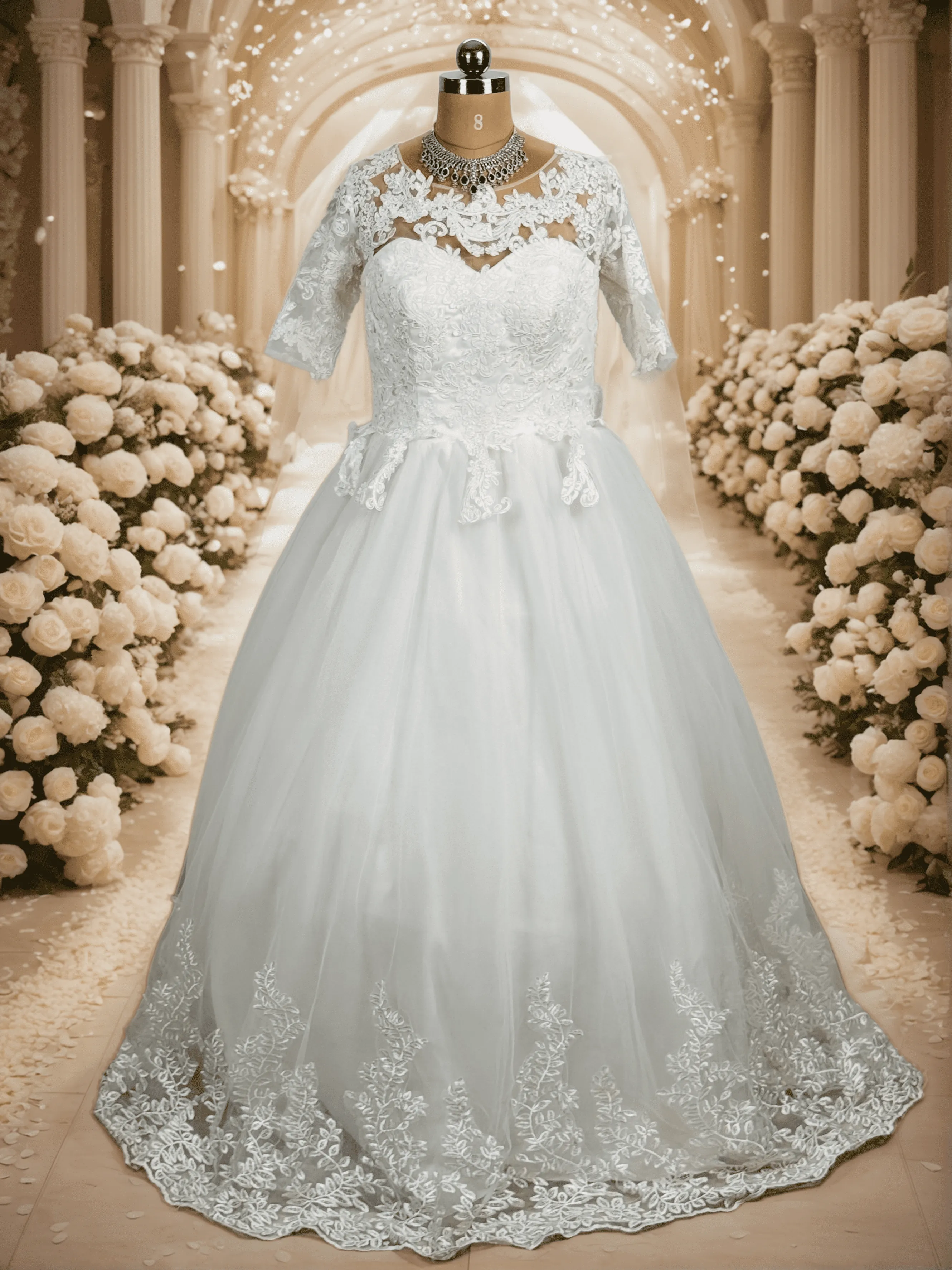 Christian White Gown - G24