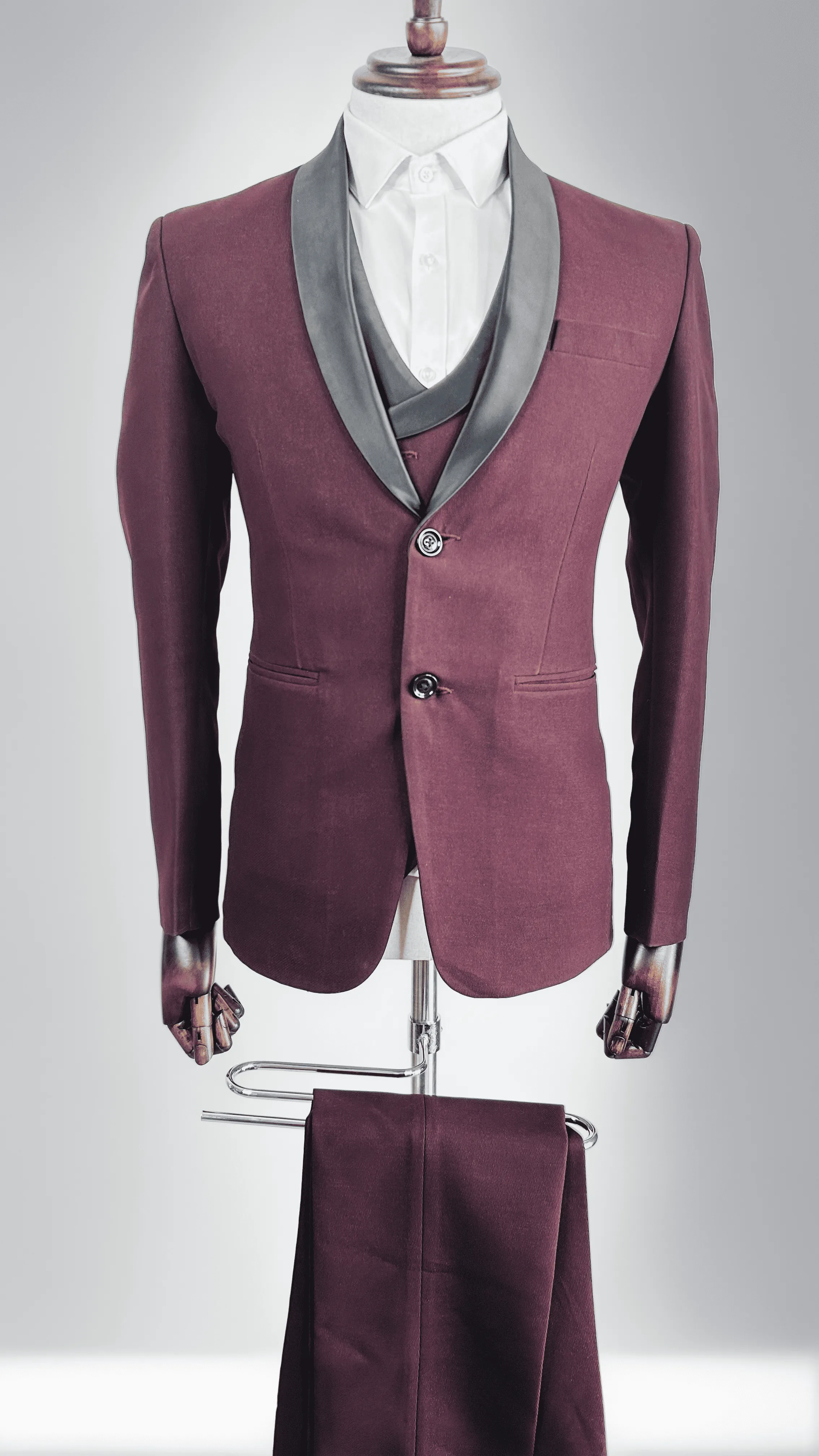 Maroon Shimmer Tuxedos 