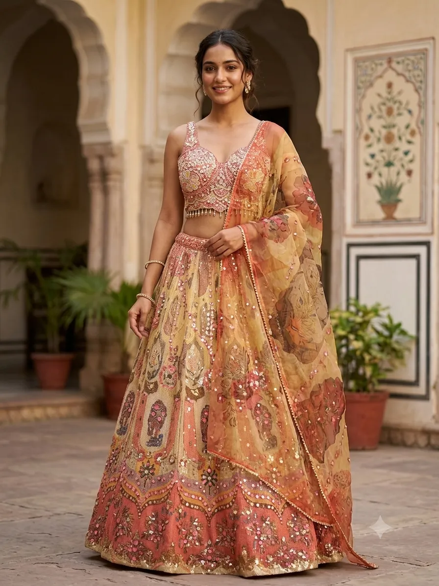 Roohani Amber Lehenga
