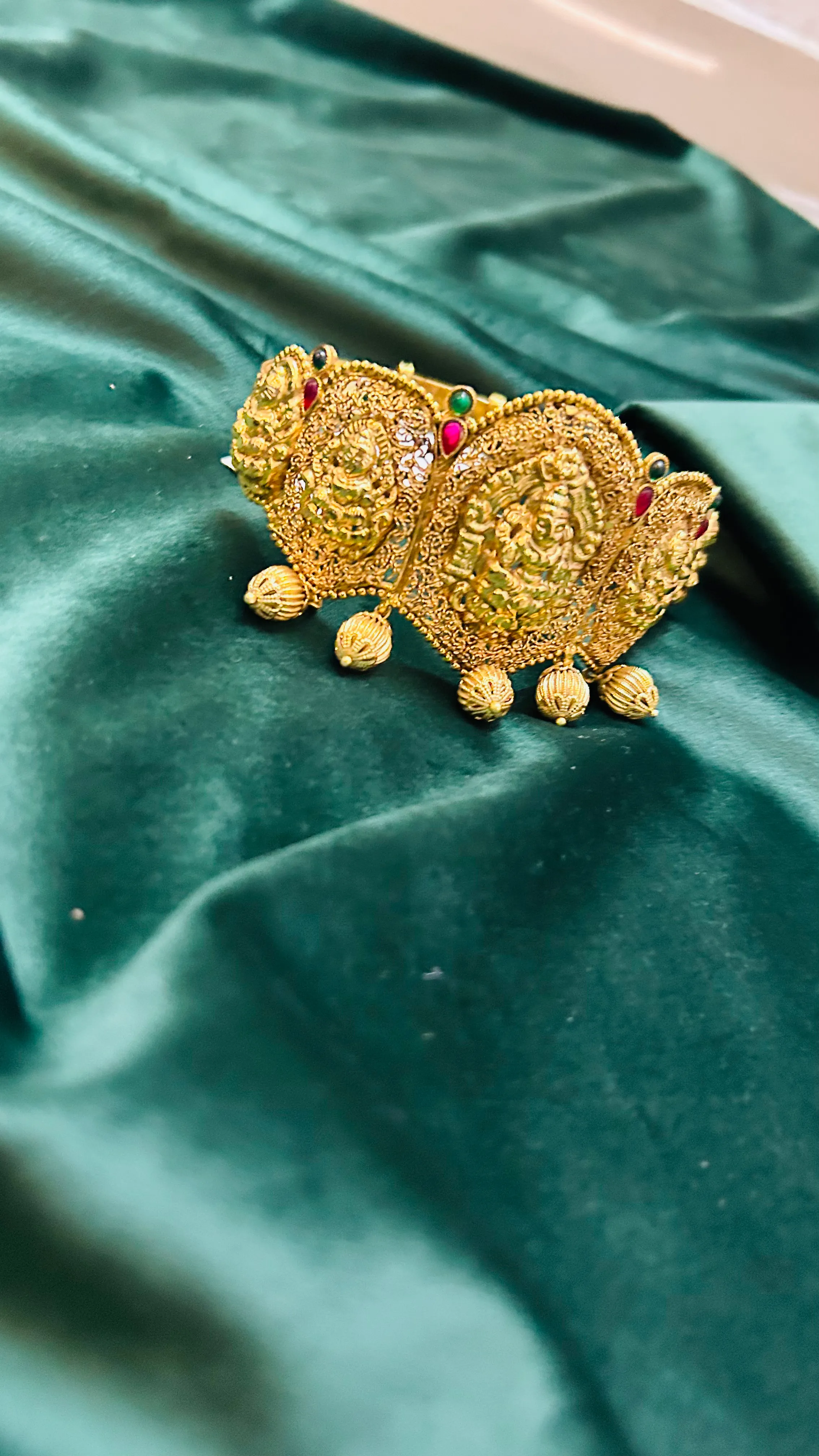 Red and Green stone Lakshmi Vanki - TP0016