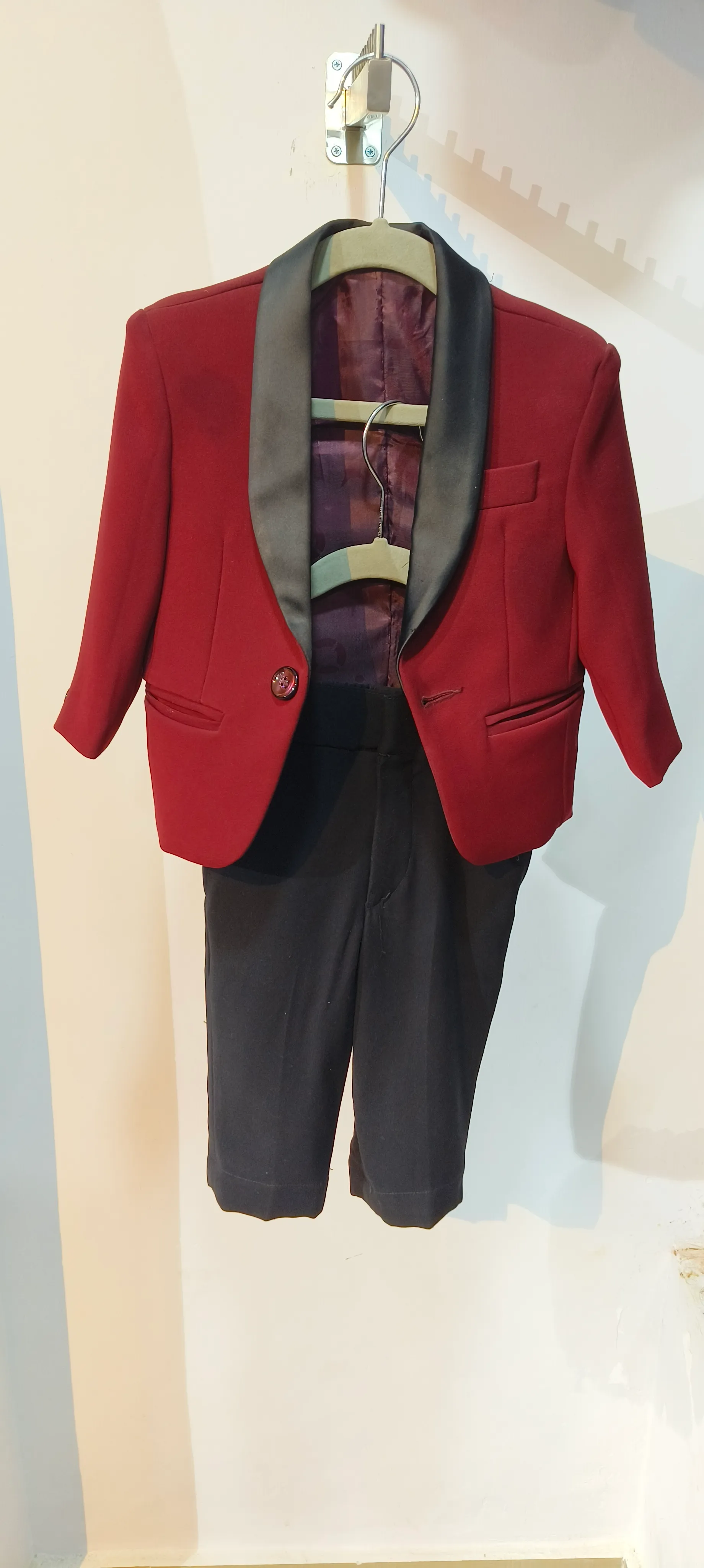 Kids Maroon Tuxedo