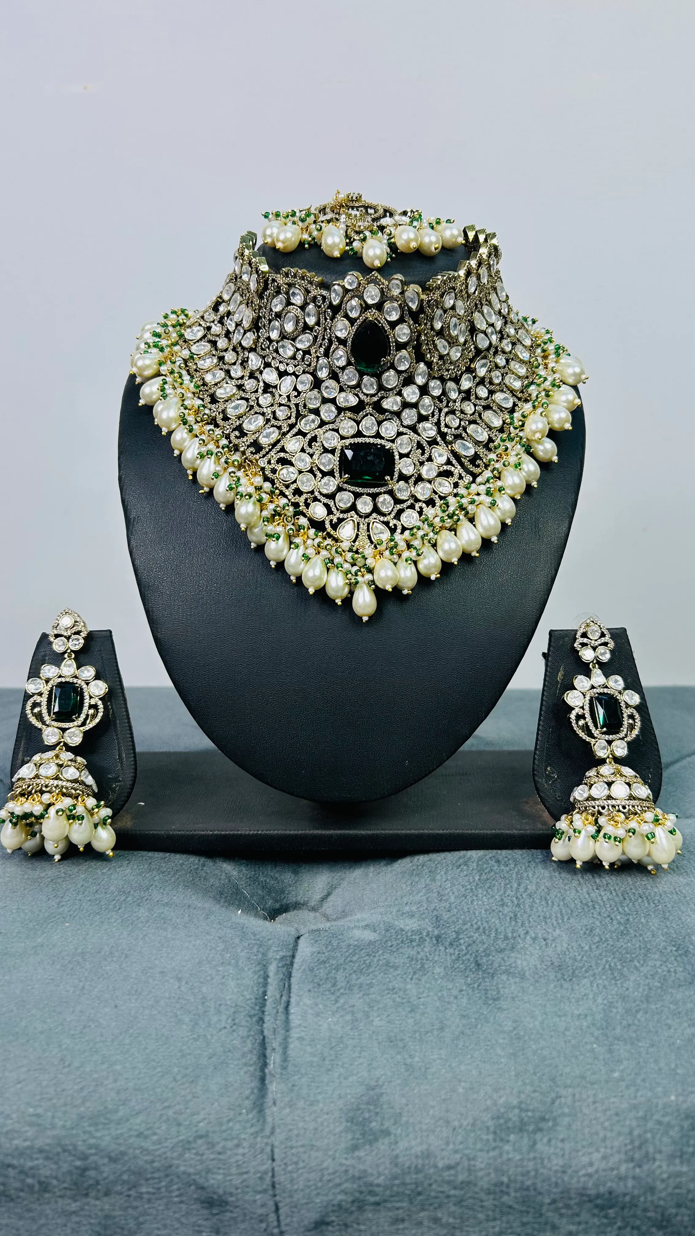 Royal Bridal Heavy Kundan Necklace set - K0002