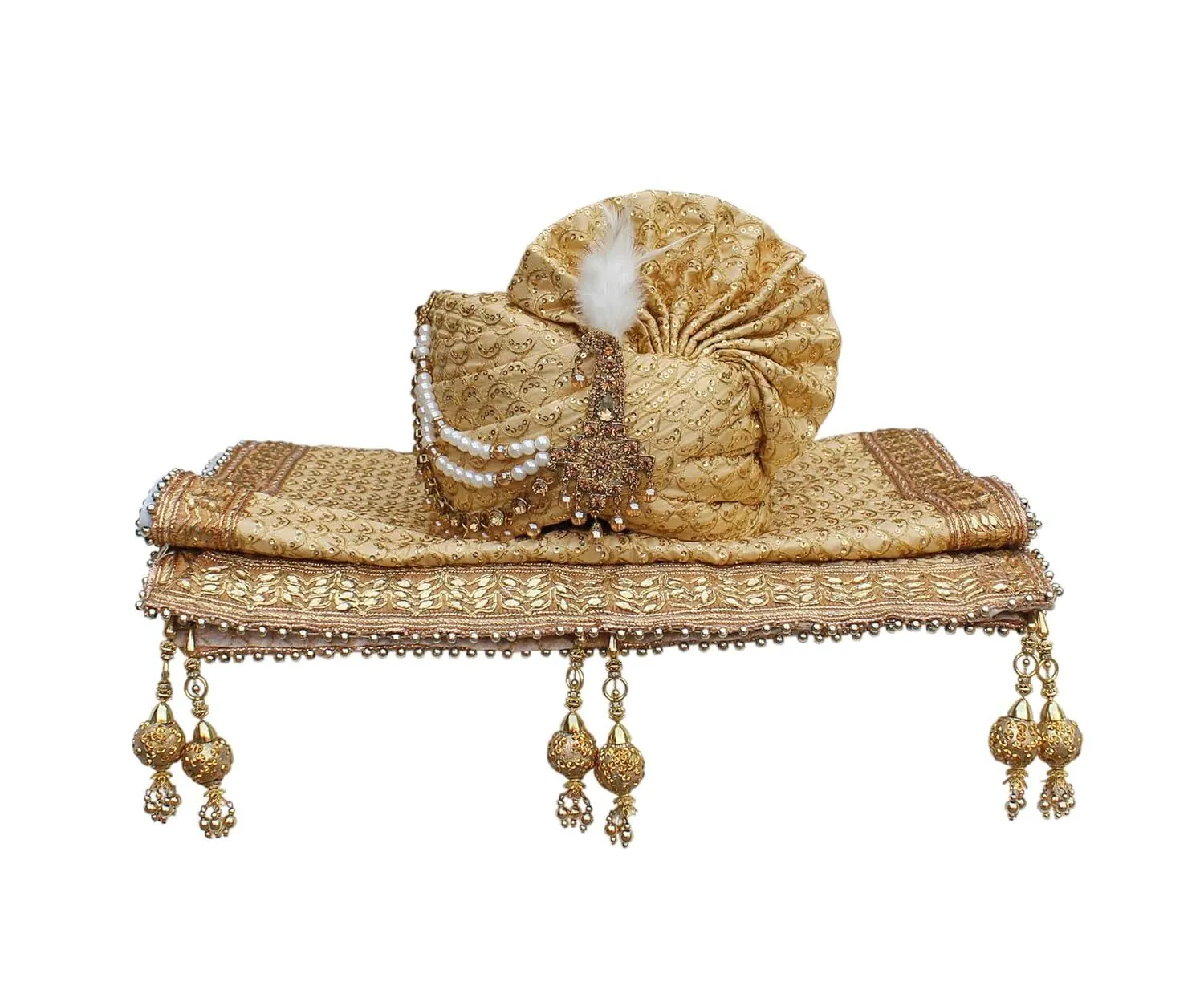 Golden Turban & Stole