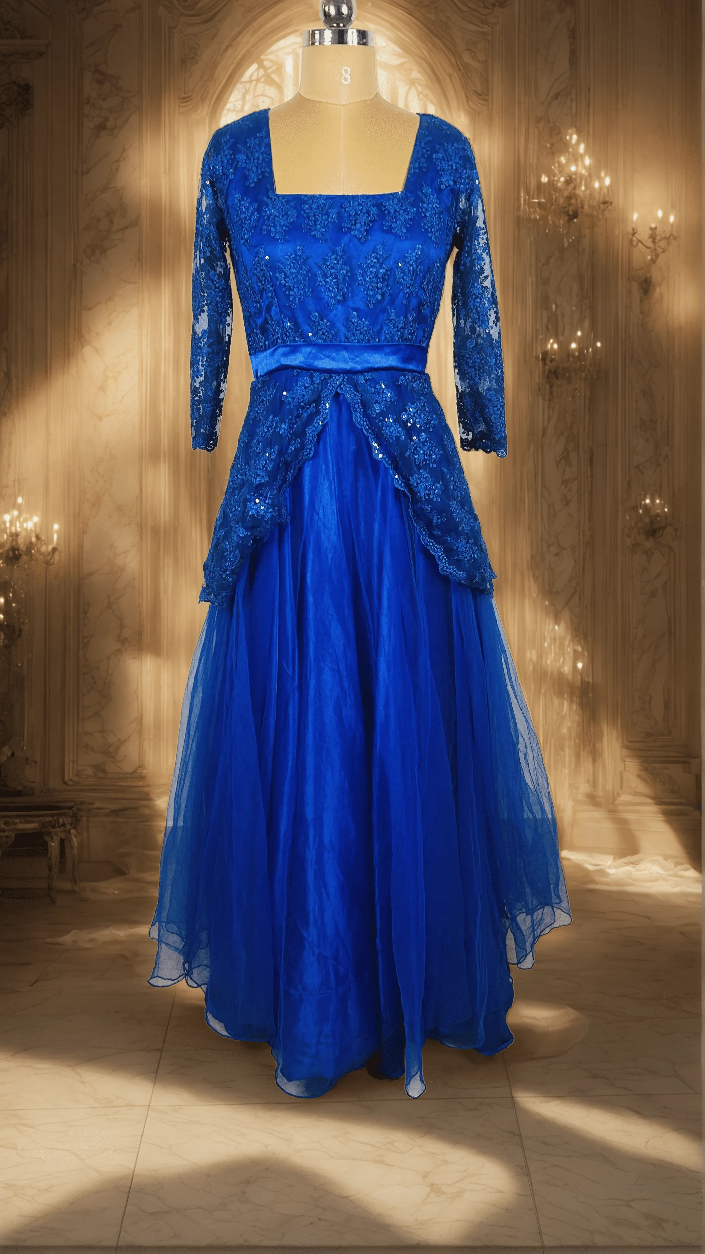 Ink blue gown