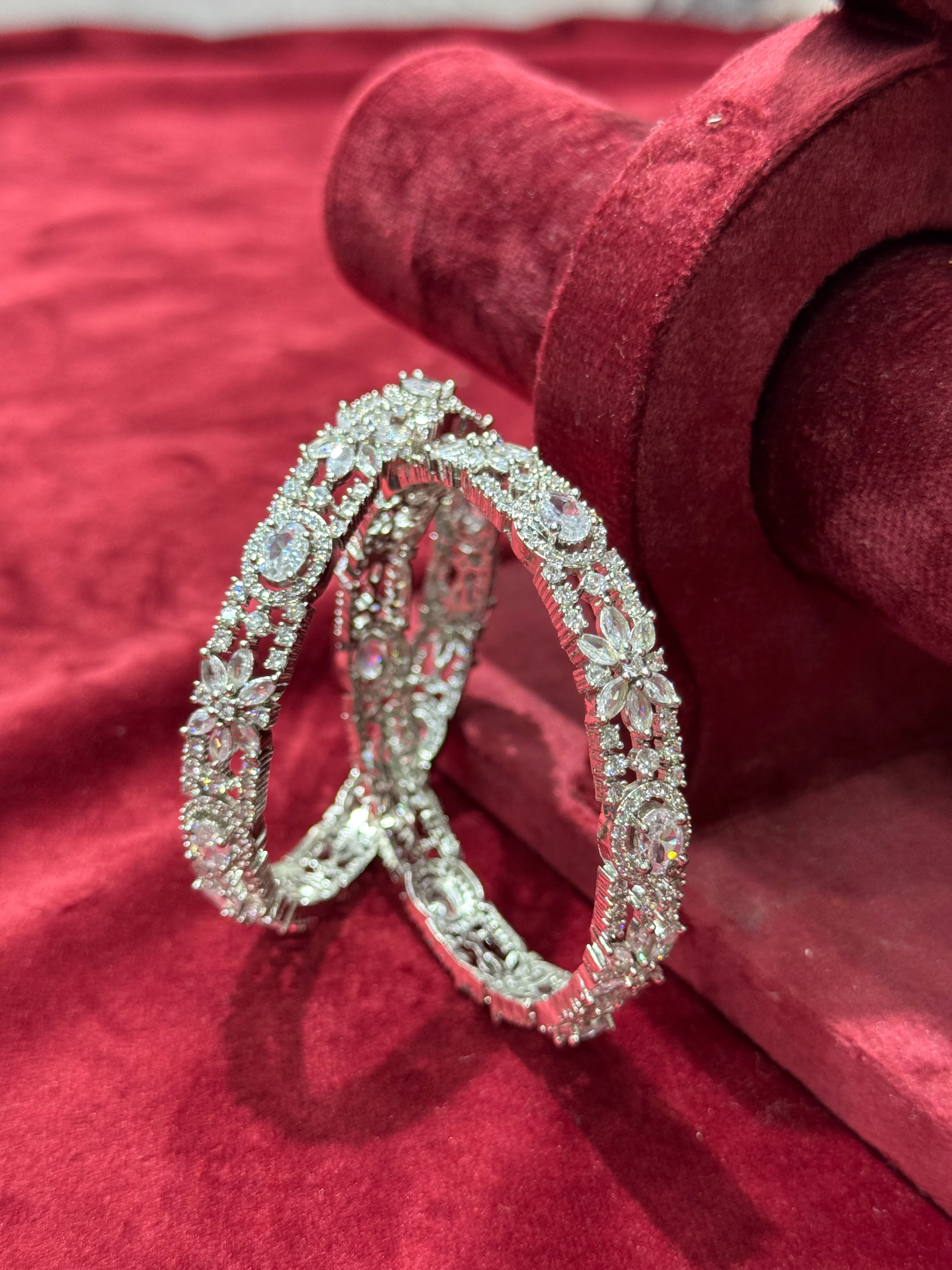 Box Stone AD Bangles - 2.6 - D0030