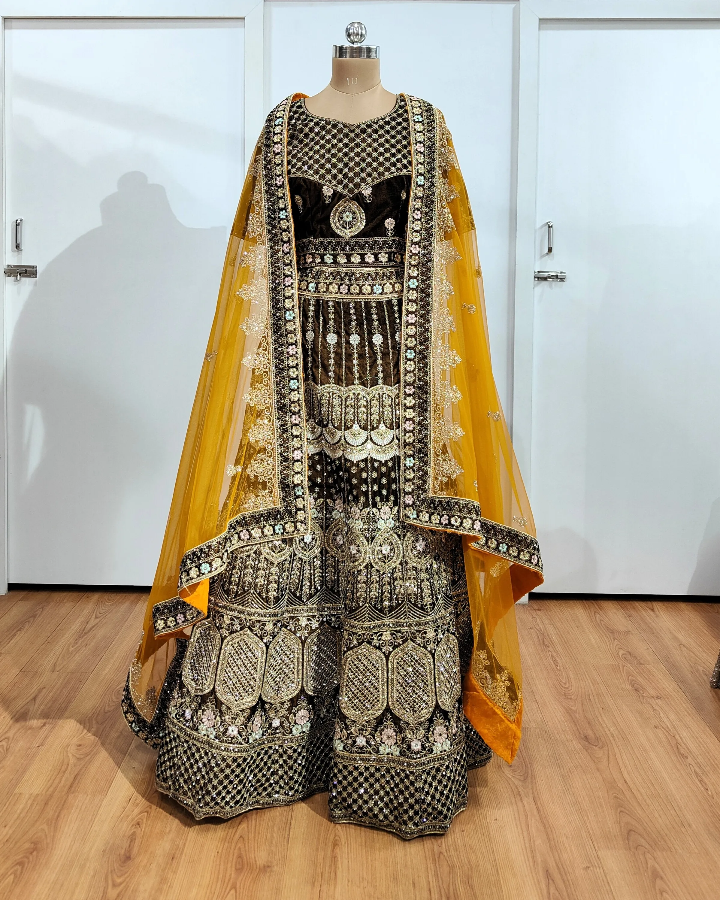Vibrant Mustard Lehenga - L6013 , GRW , BSL