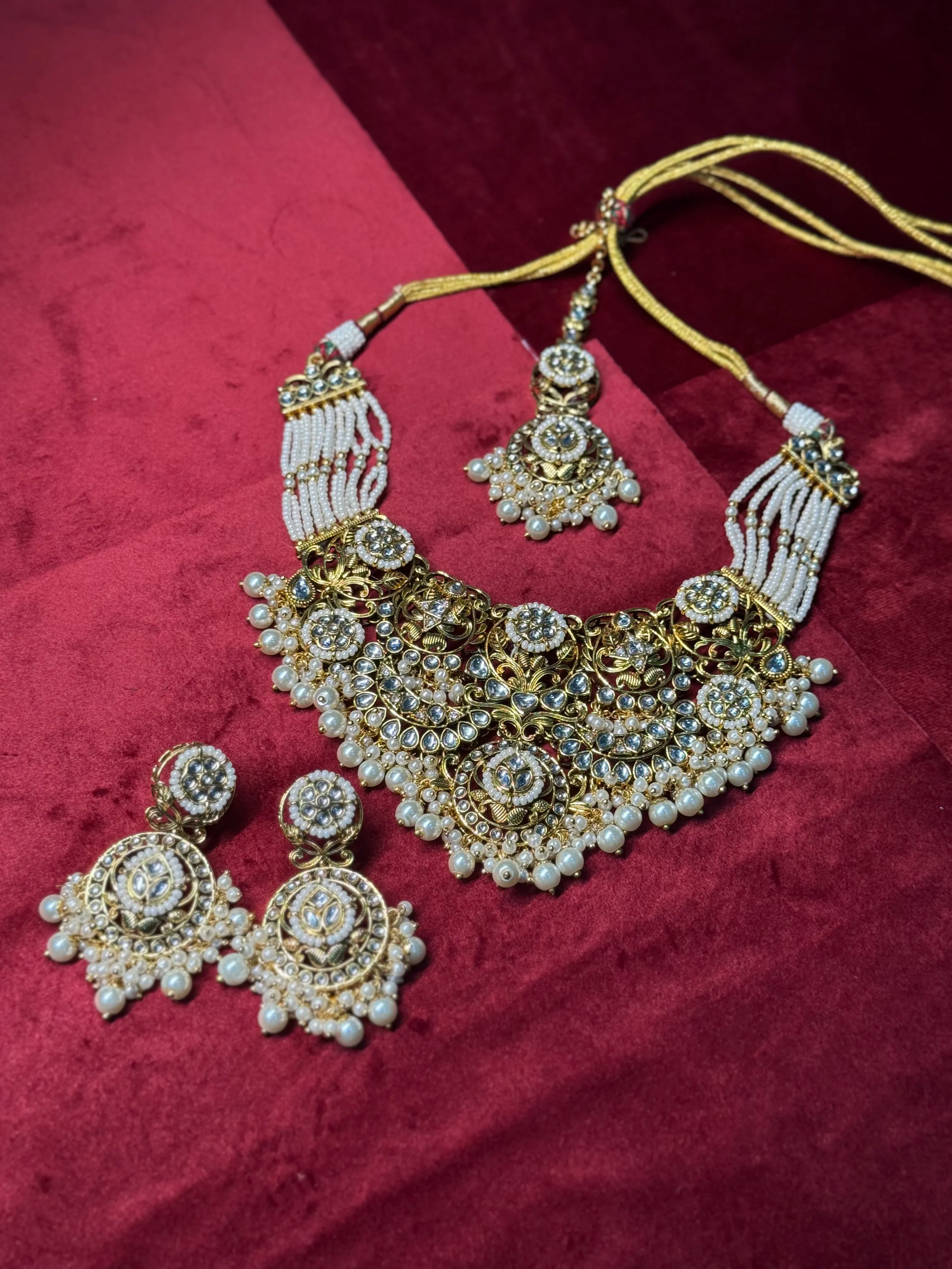 Ivory Sunaina Kundan Jewellery - K0011