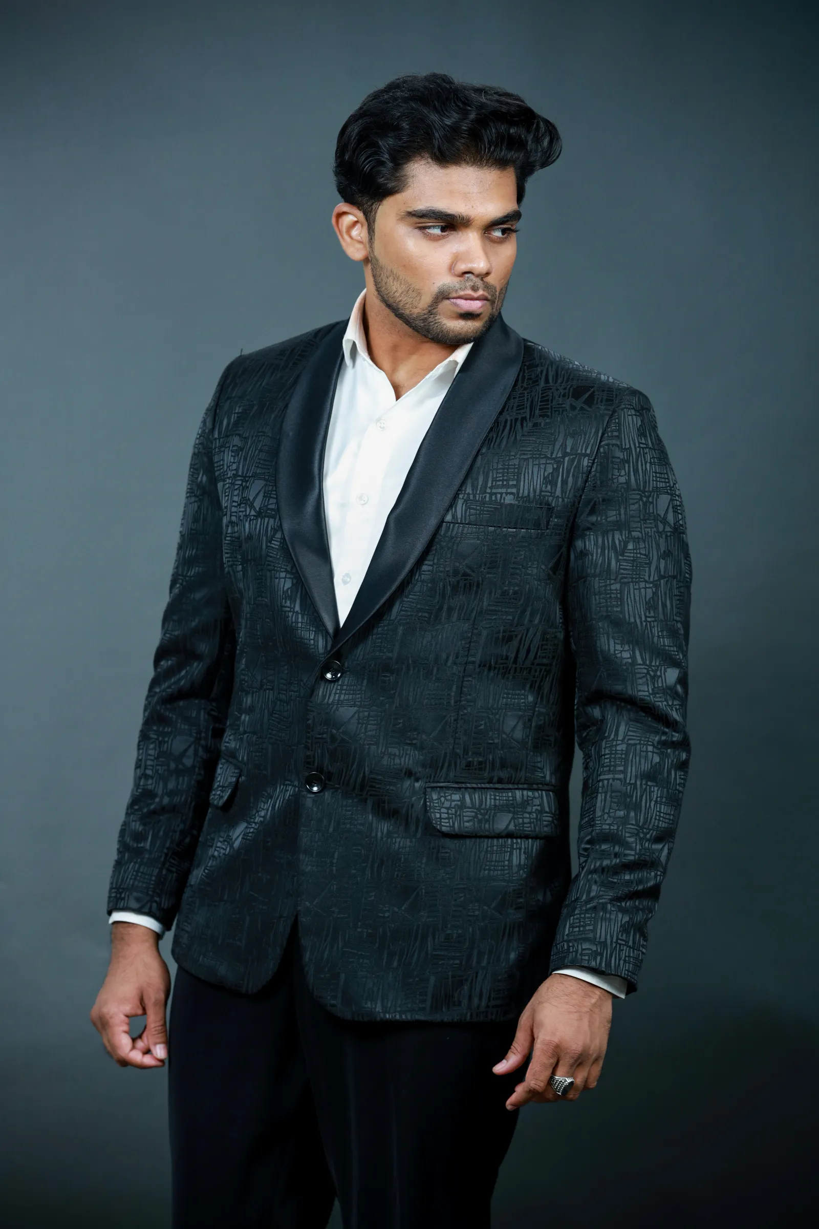 Black Mural 3piece Tuxedo