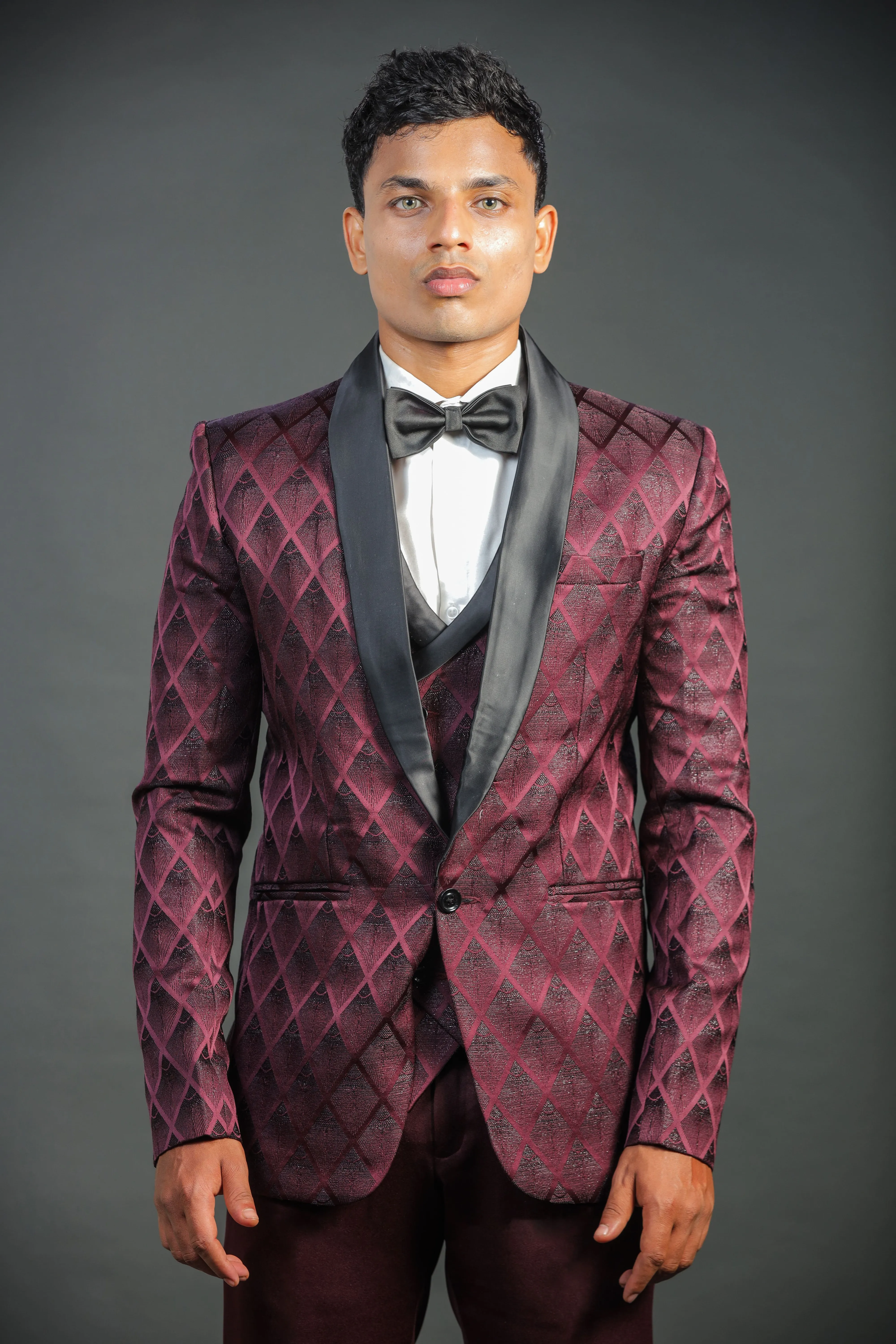 Wine Diamond Tuxedo - WES