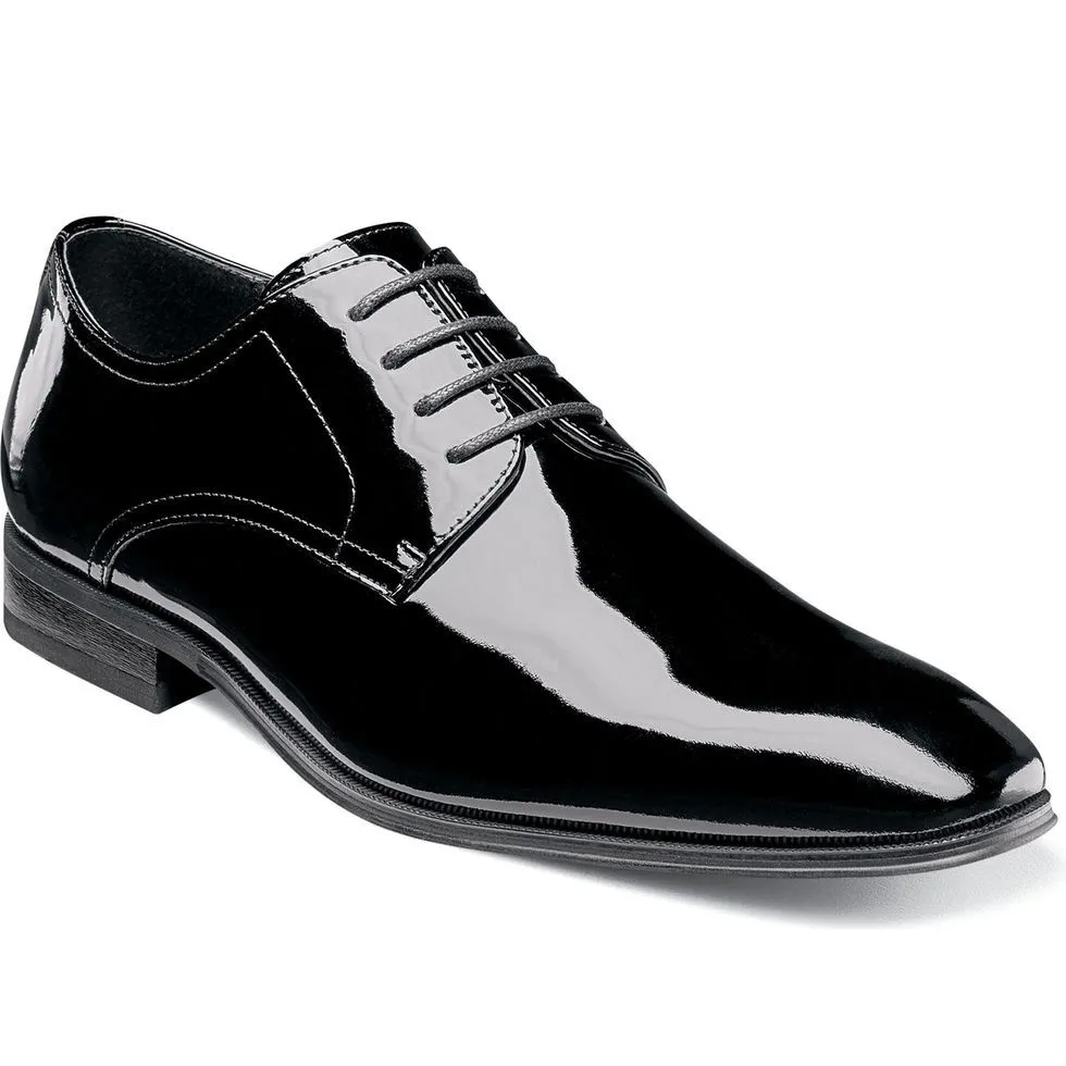 Black Plain Glossy Shoes - S2