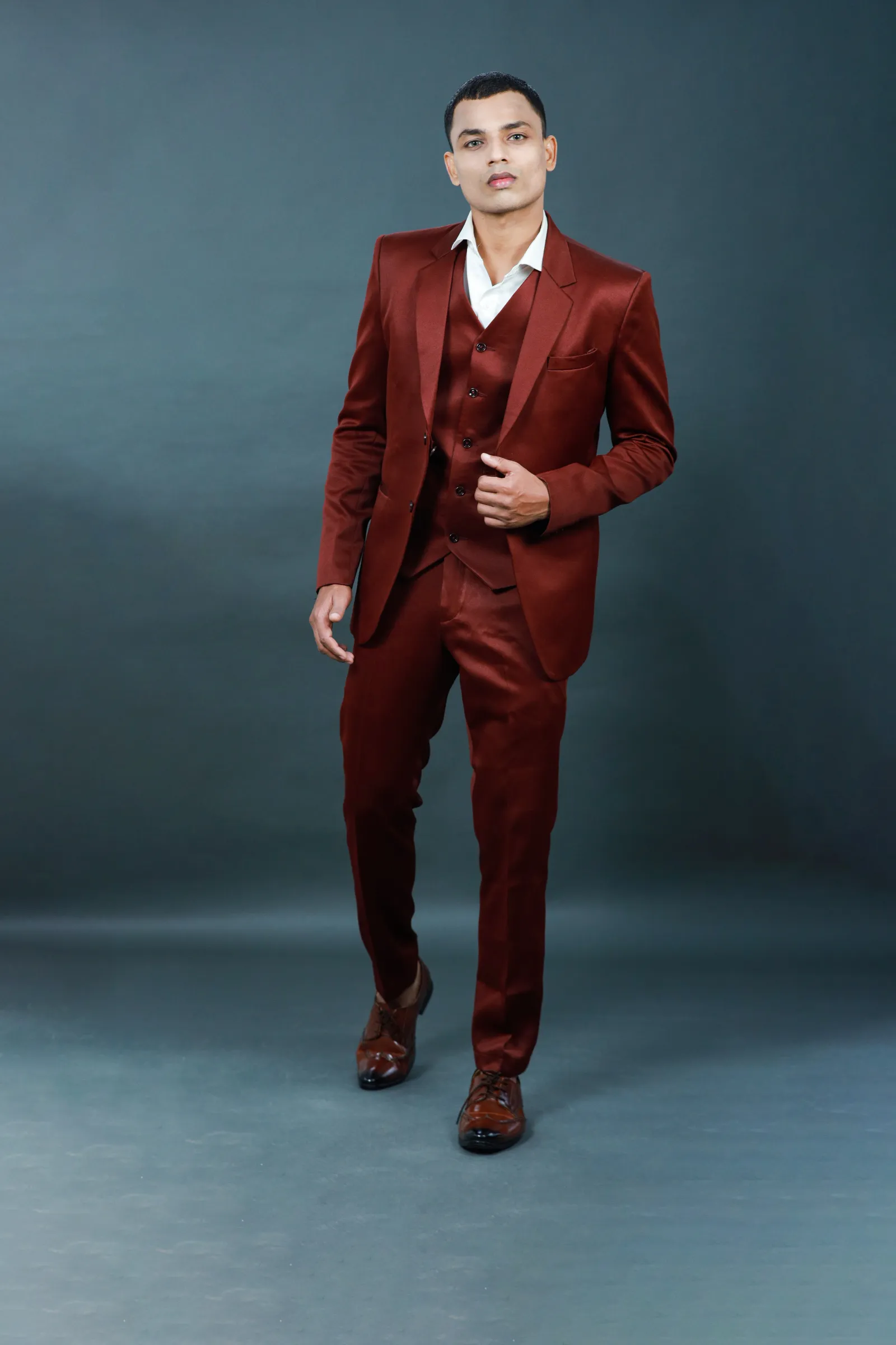 Brown 3 Piece Suit