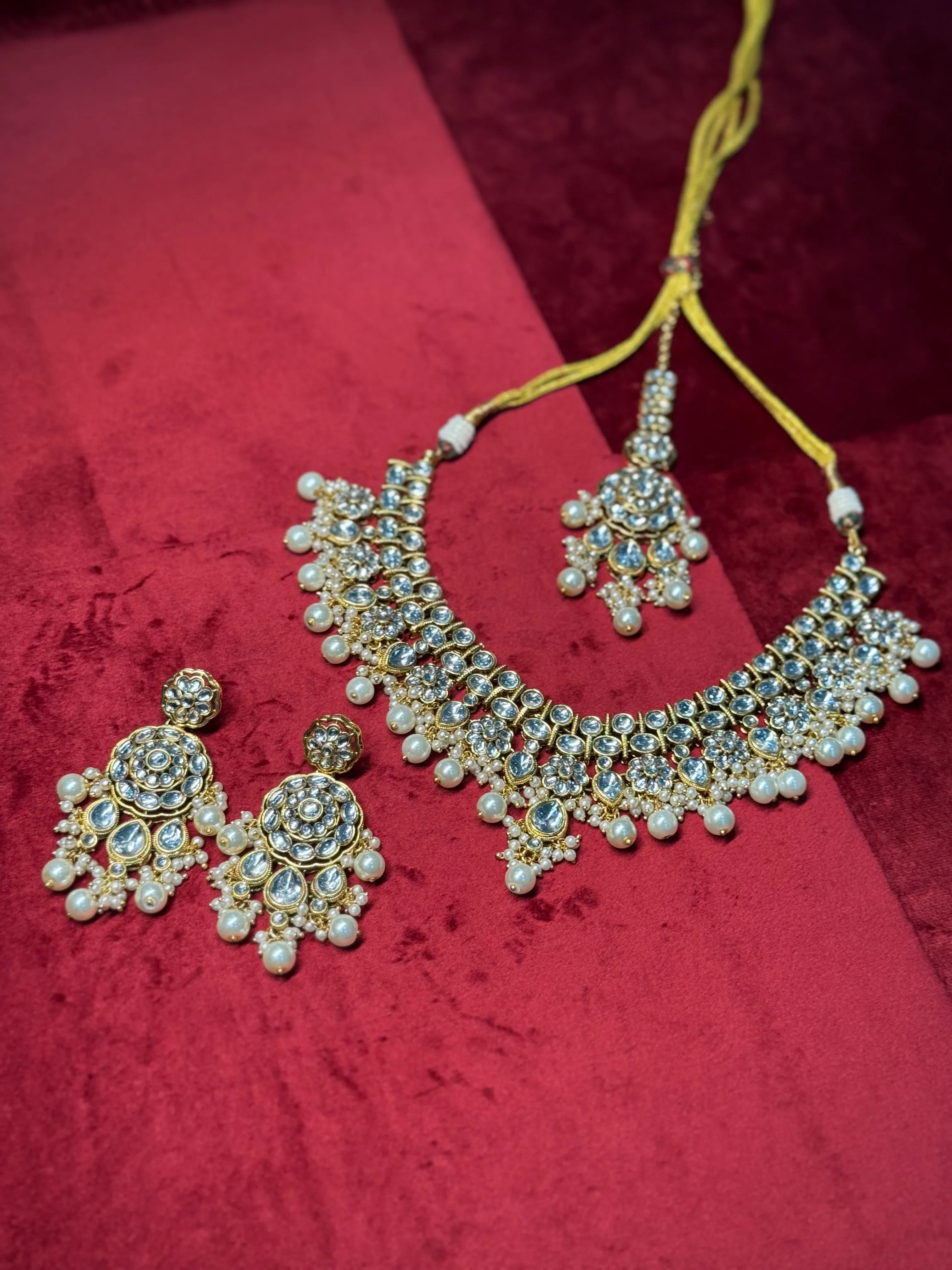 Ivory Eshanya Kundan Jewellery - K0015
