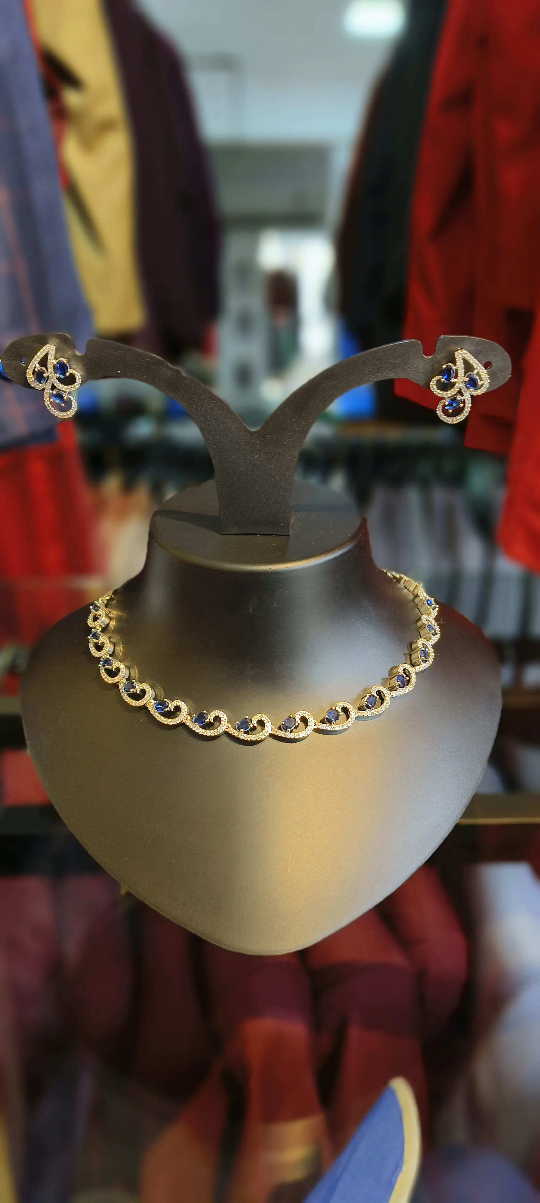 Blue Stone Simple Jewellery 