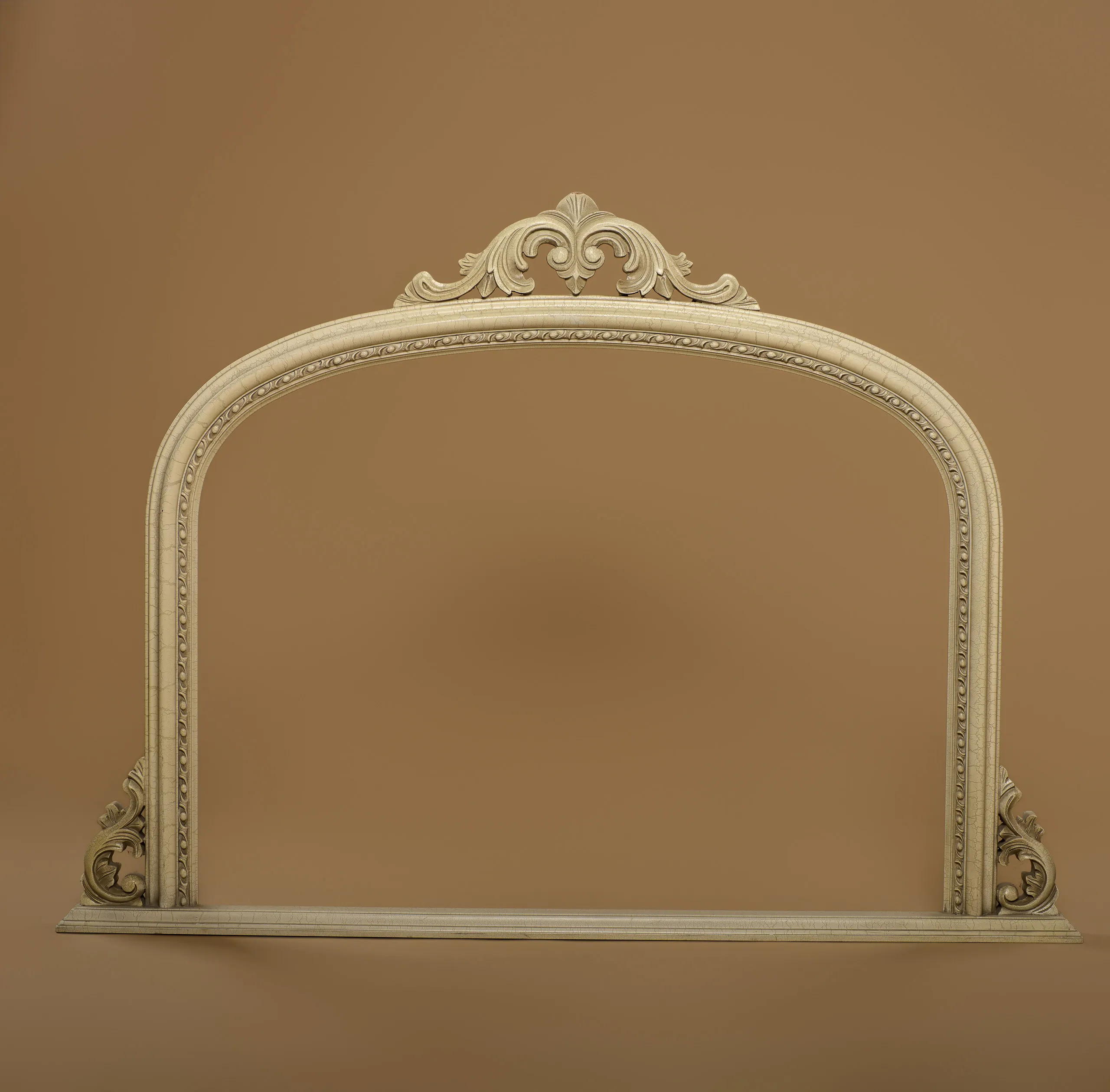 Bílý rám obrazu - oblouk