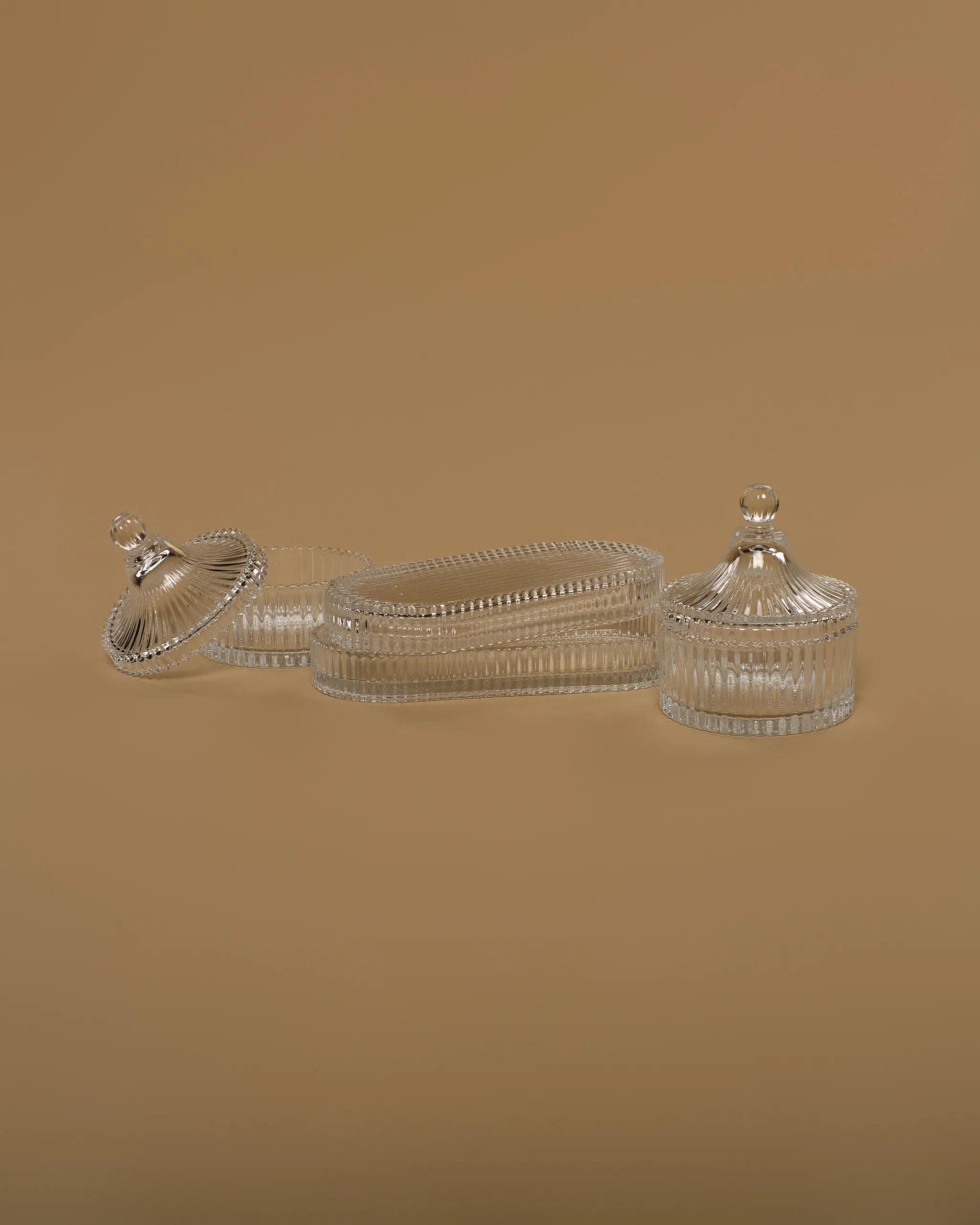 Sada skleněná na candy bar nízká