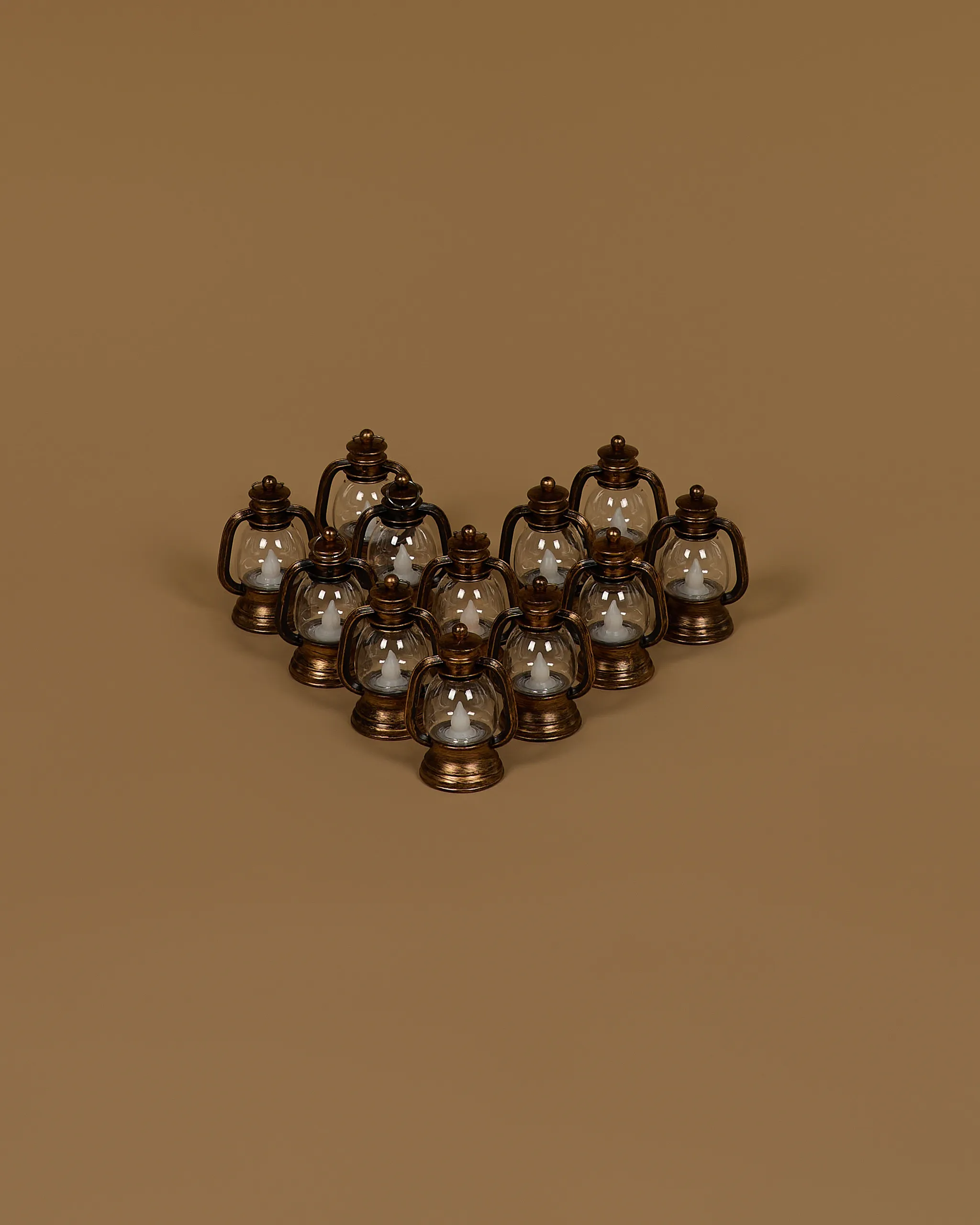 Mini svíčky bronzové 12ks