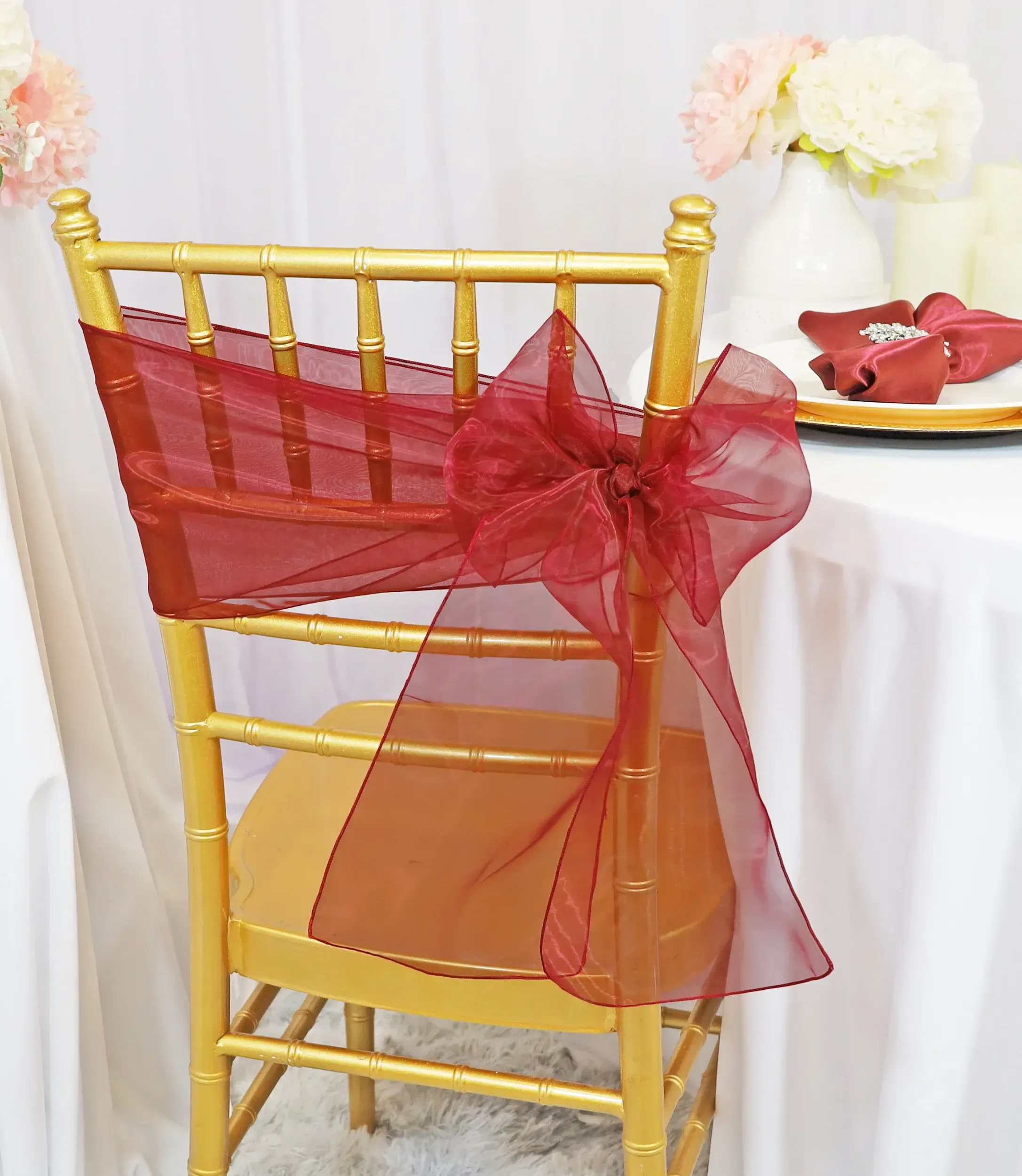 Burgundy Oranza Sashes