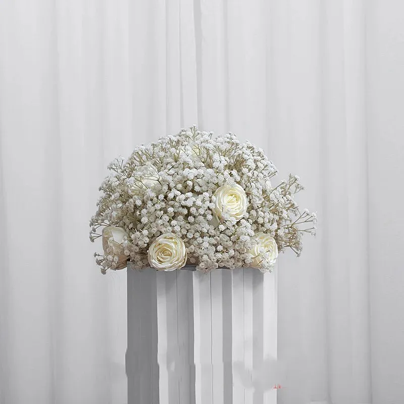 Baby's Breath w Roses Arrangements - Small