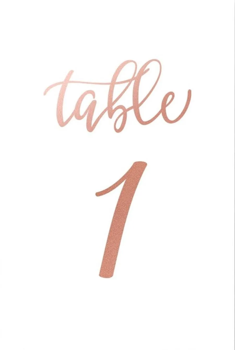 Table Numbers - Pink Set 2