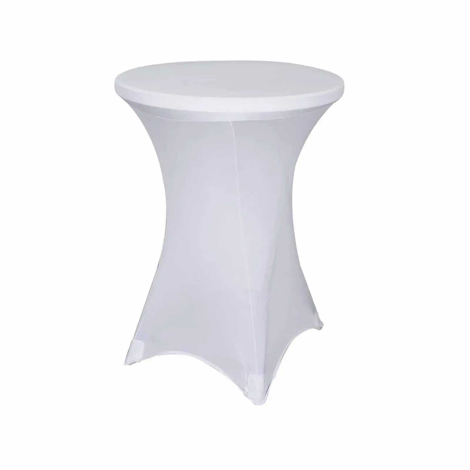 Cocktail Round Cover - White