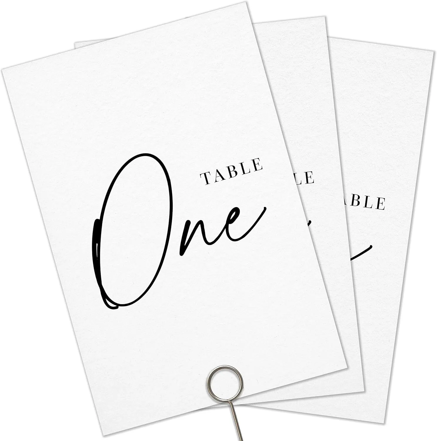 Table Numbers - Black Set 8