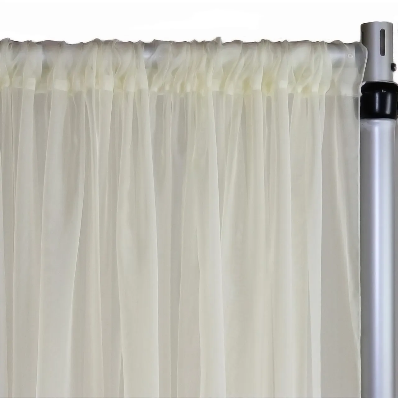 8' Ivory Sheer Draping