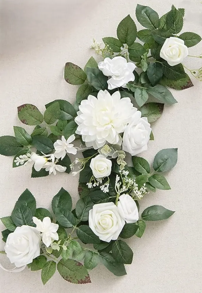 White 2' Garland/Wreath