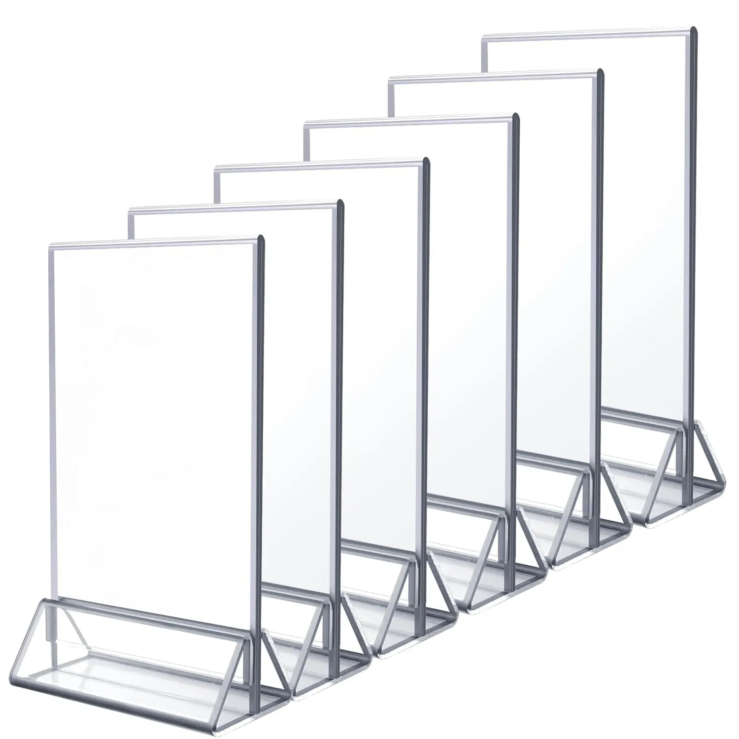 Silver Table Number Frames
