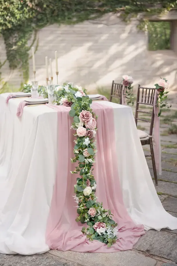 Garden Dusty Rose 6' Garland