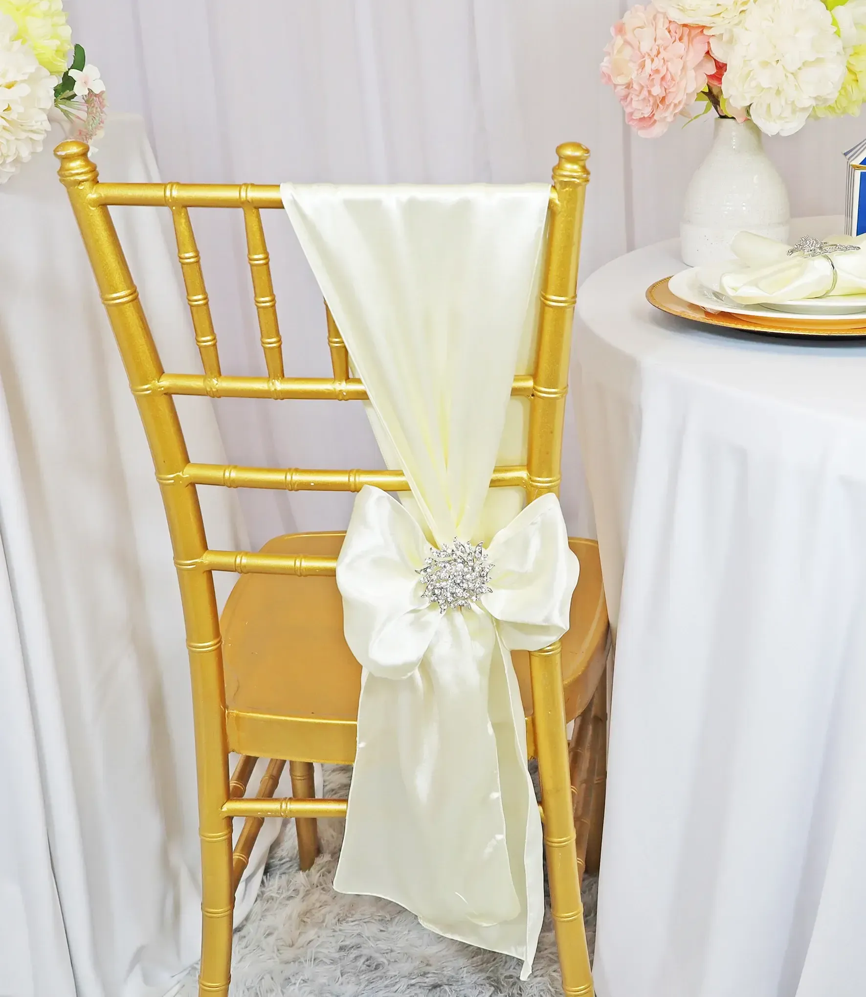 Ivory Satin Sashes