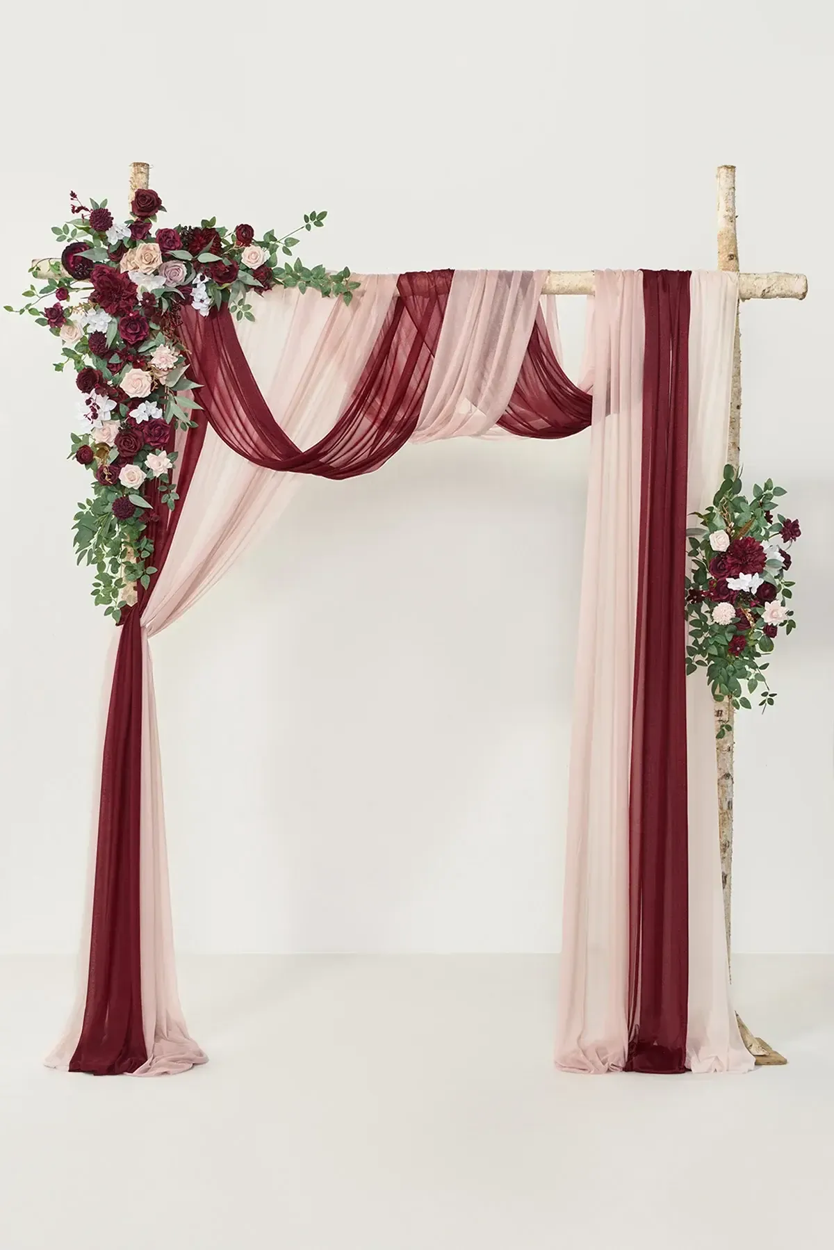 Marsala and Blush Arbor Florals