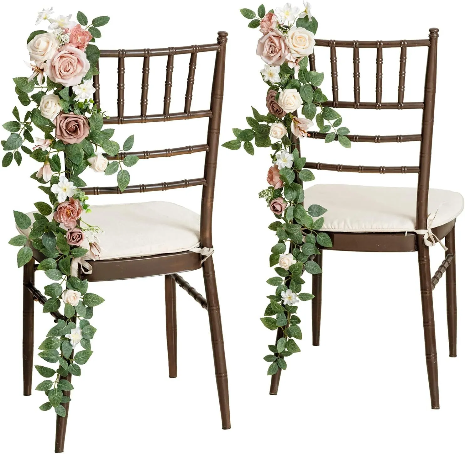 Dusty Rose Chair Garland