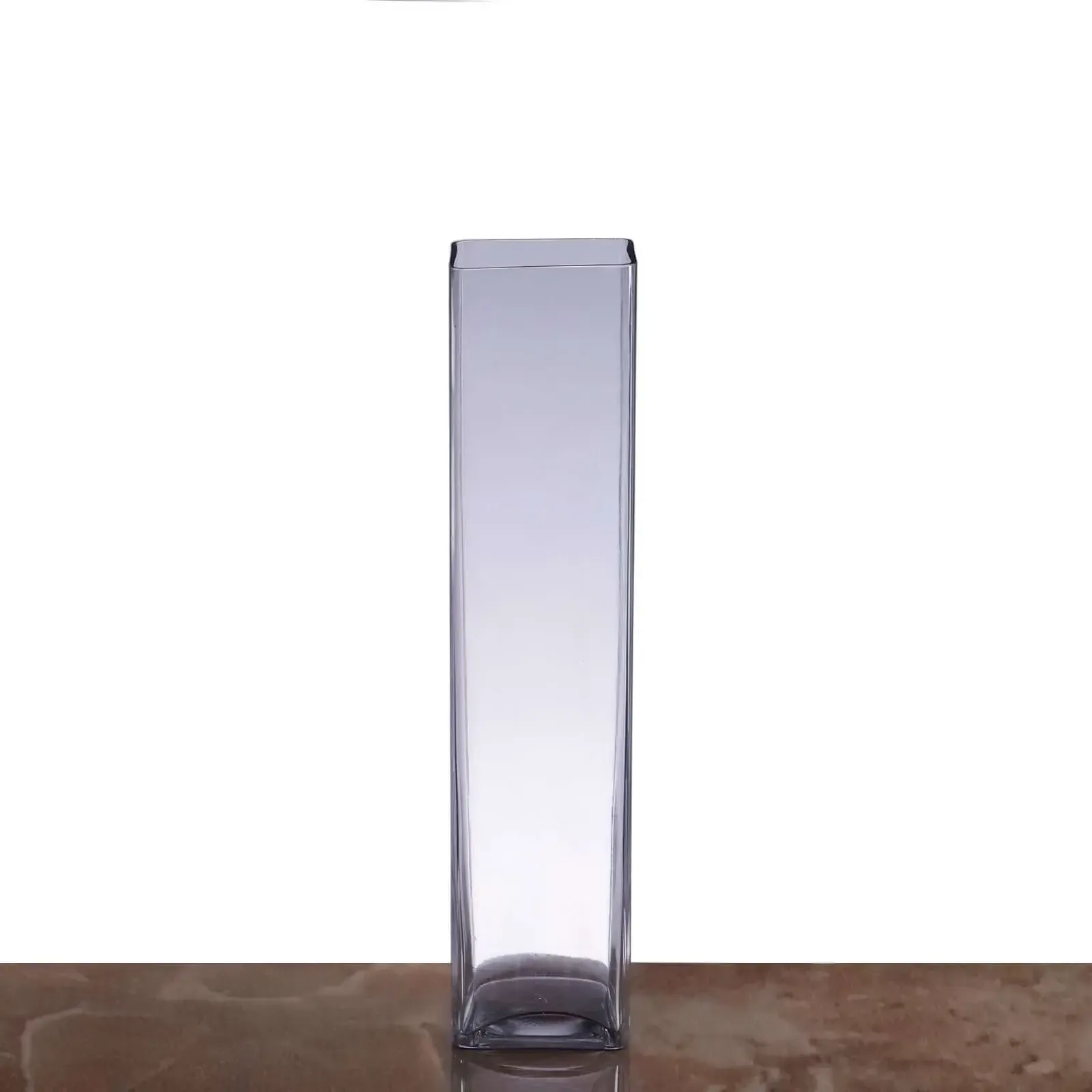 Tall Square Clear Vases